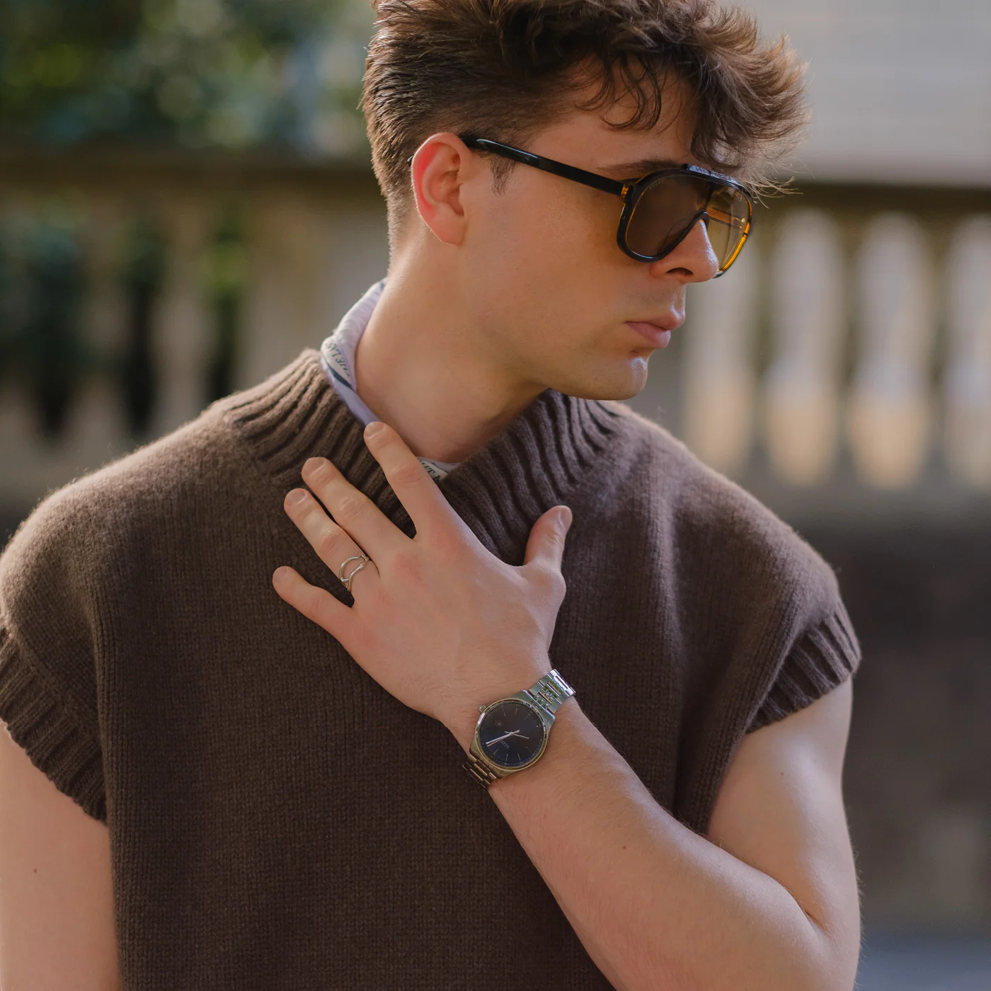 Anthéor Watch Steel Blue, Silver Colour - Image 8