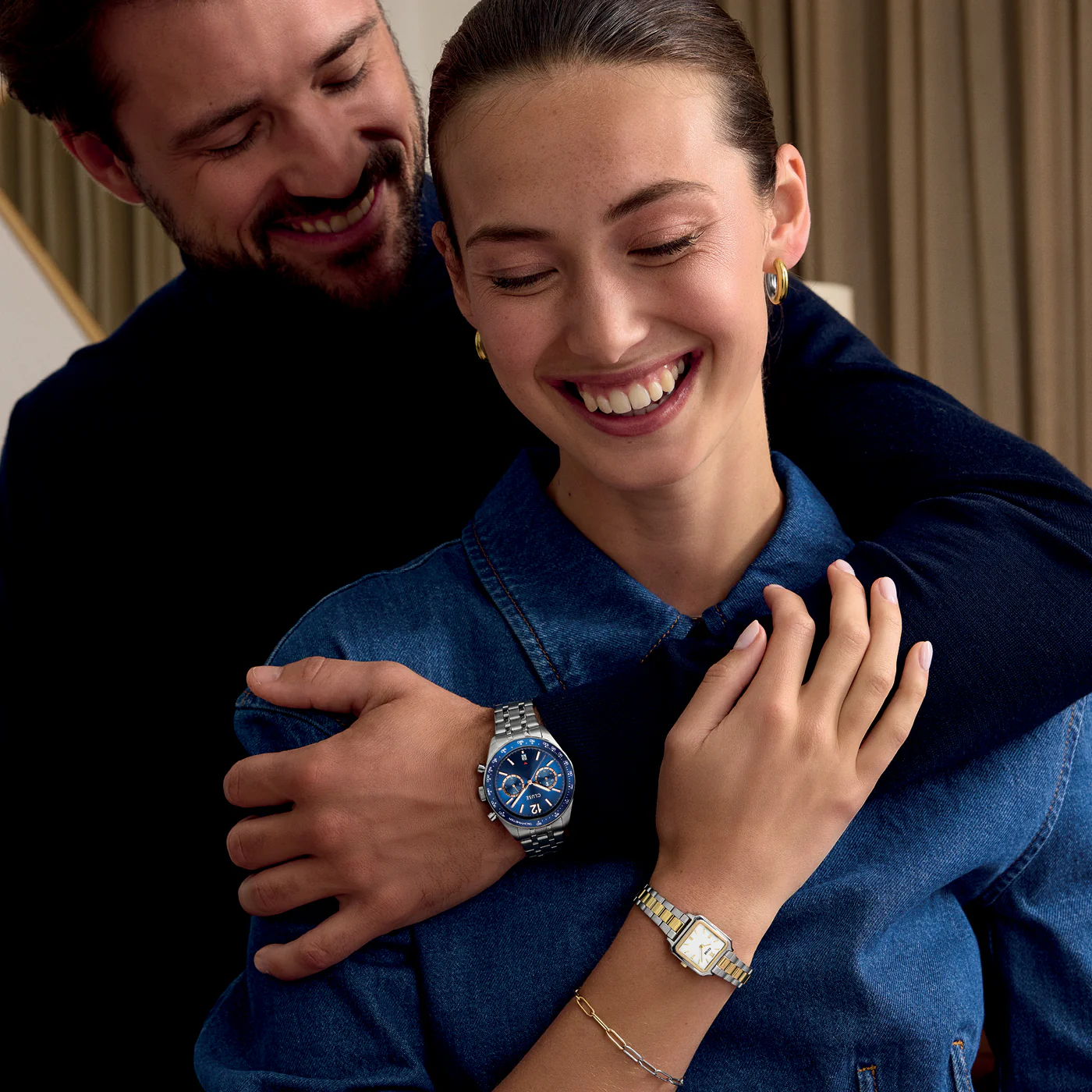 Aravis Dual Timer Watch Steel, Blue, Silver Colour - Image 10