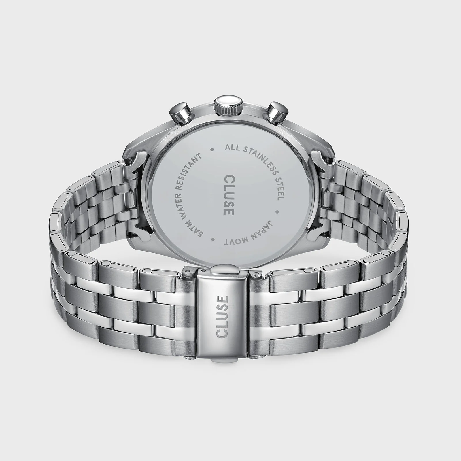 Aravis Dual Timer Watch Steel, Green, Silver Colour - Image 4