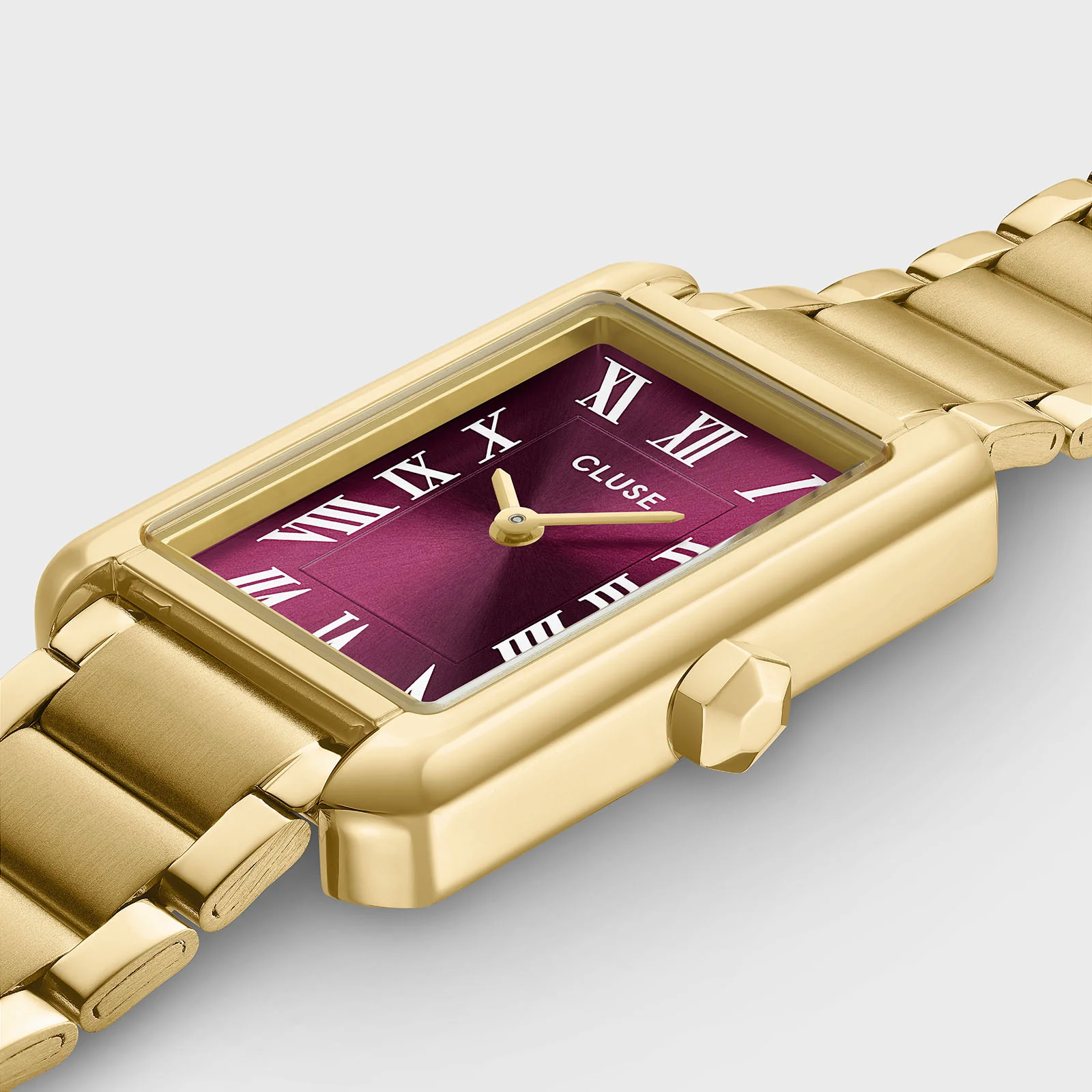Belisenna Watch Steel, Wine, Gold Colour - Image 3