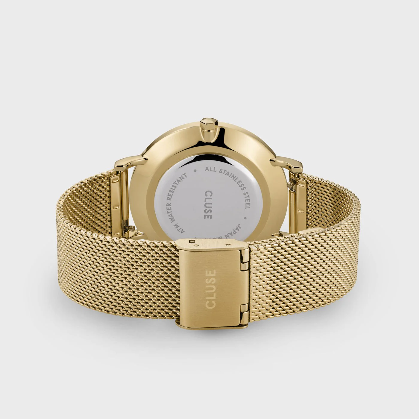 Boho Chic Watch Mesh, White, Gold Colour - Image 4