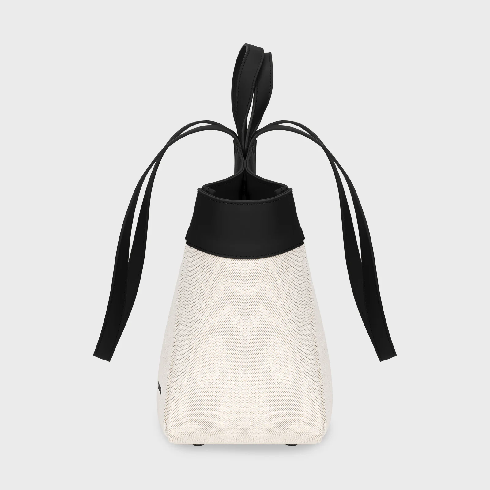 Tote Bag, Beige, Black Colour - Image 3