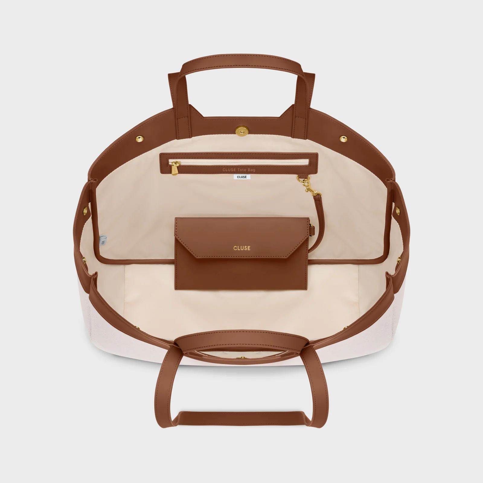 Tote Bag, Beige, Brown Colour - Image 5
