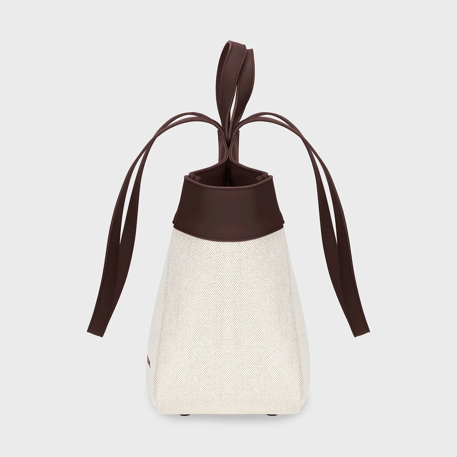 Tote Bag, Beige, Dark Brown Colour - Image 3