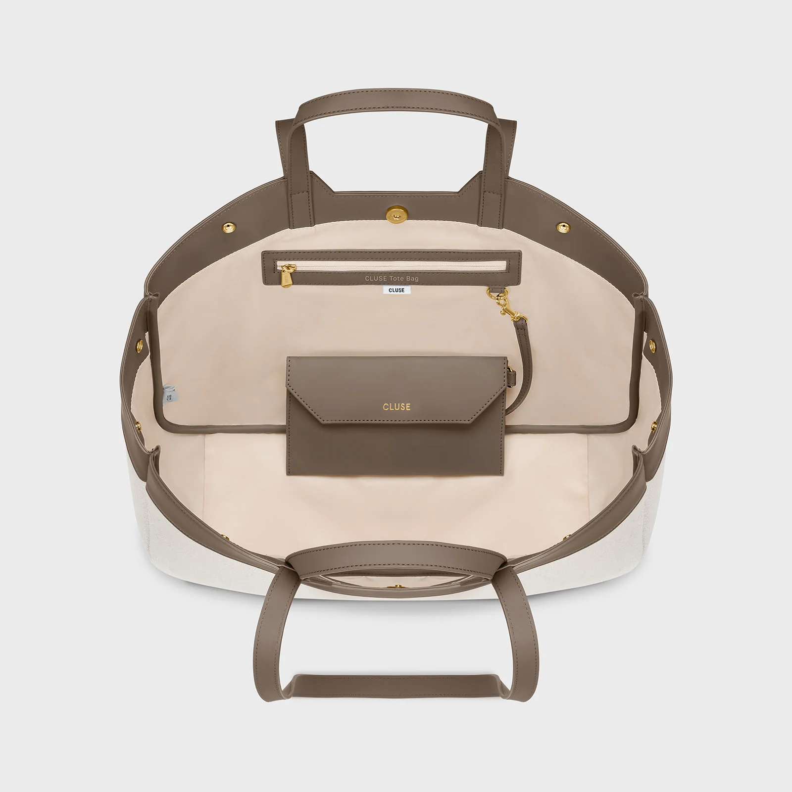 Tote Bag, Beige, Olive Colour - Image 5