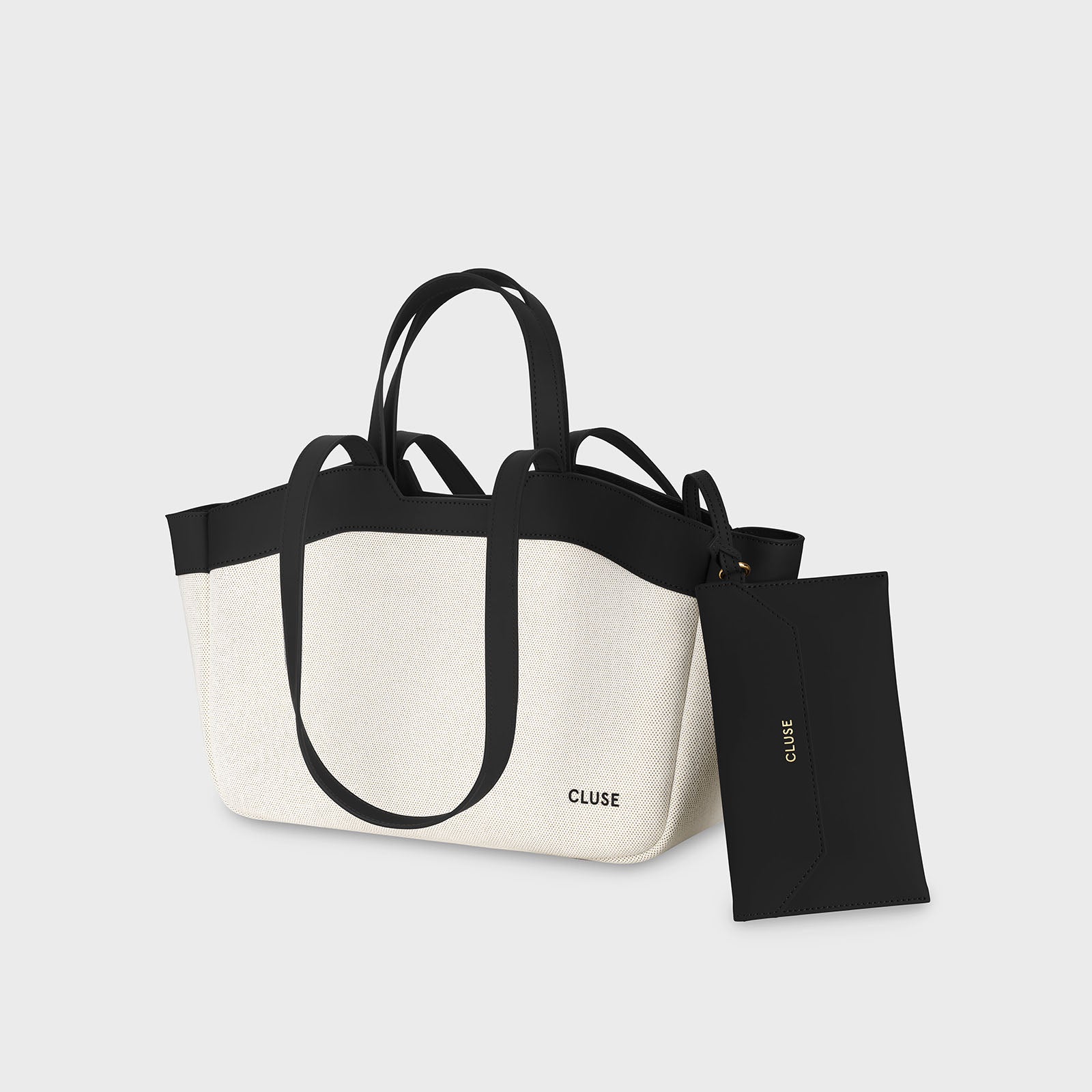 Tote Bag Petite, Beige, Black Colour - Image 4