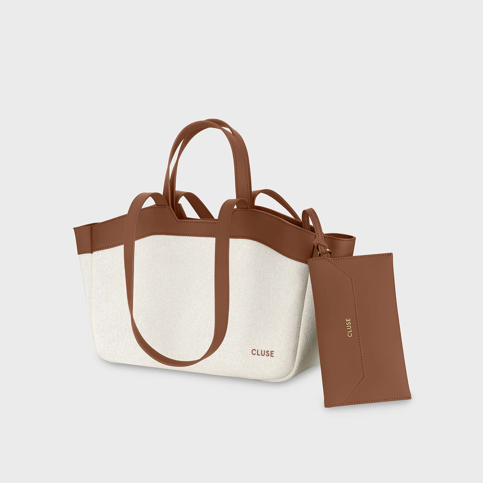 Tote Bag Petite, Beige, Brown Colour - Image 4