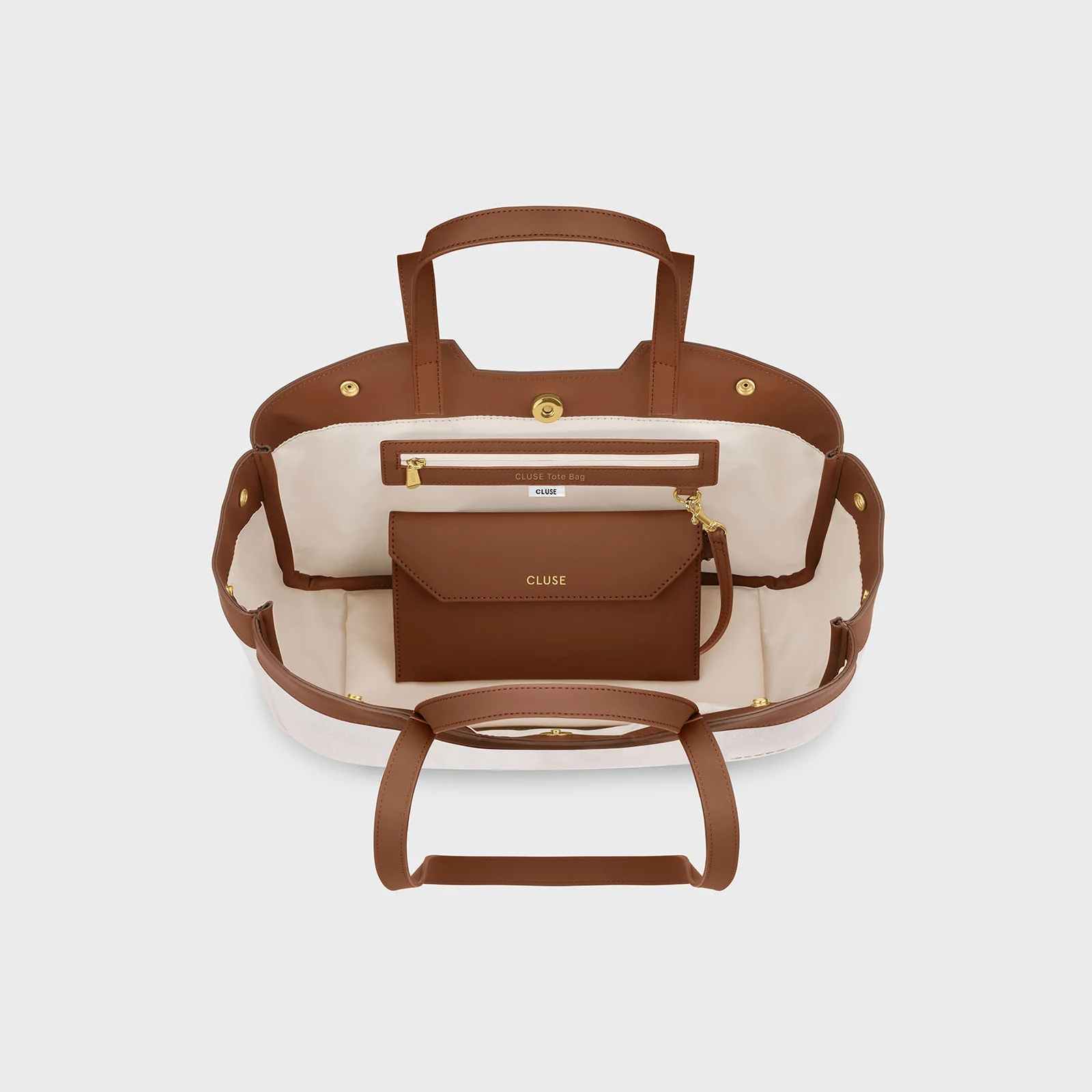 Tote Bag Petite, Beige, Brown Colour - Image 5