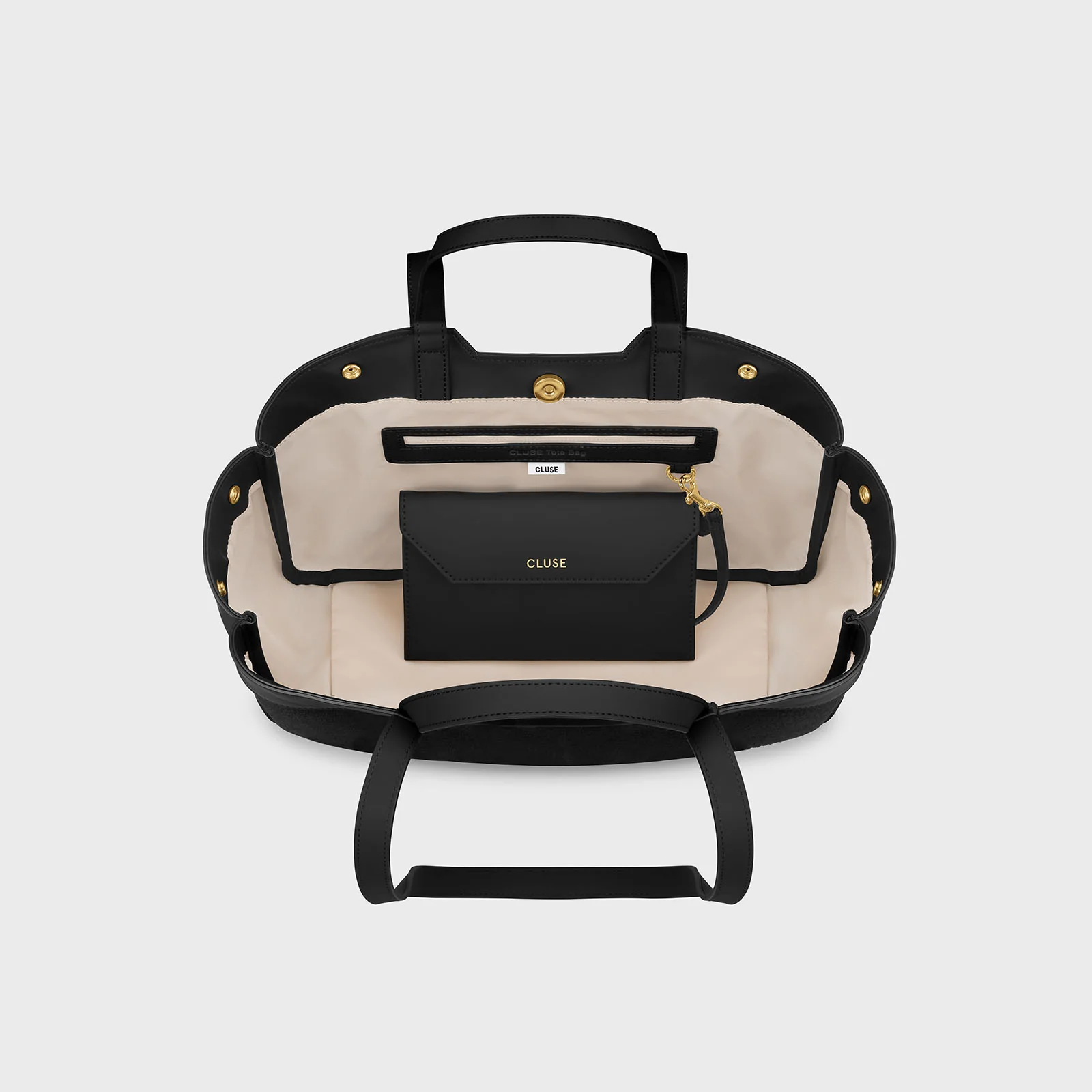 Tote Bag Petite, Full Black Colour - Image 5