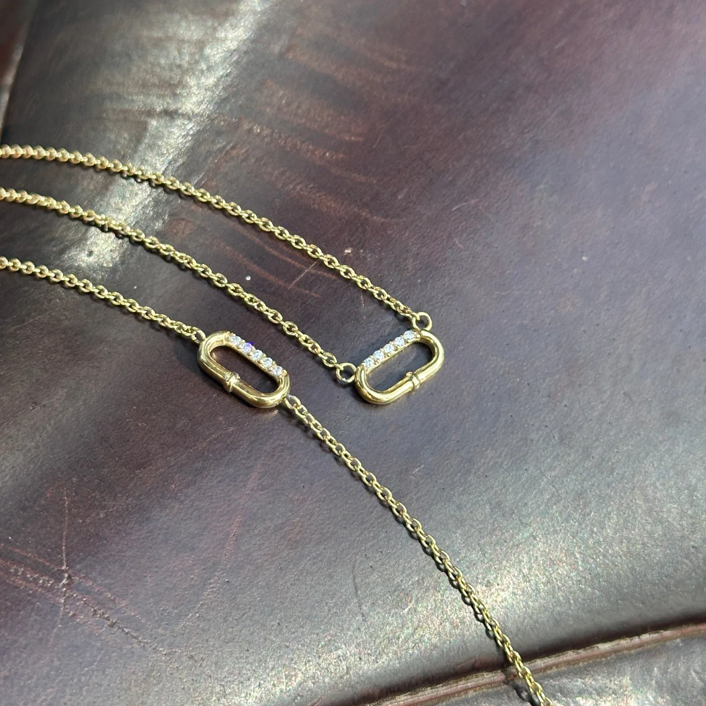 Élevé Oval Zirconia Bracelet, Gold Colour - Image 4