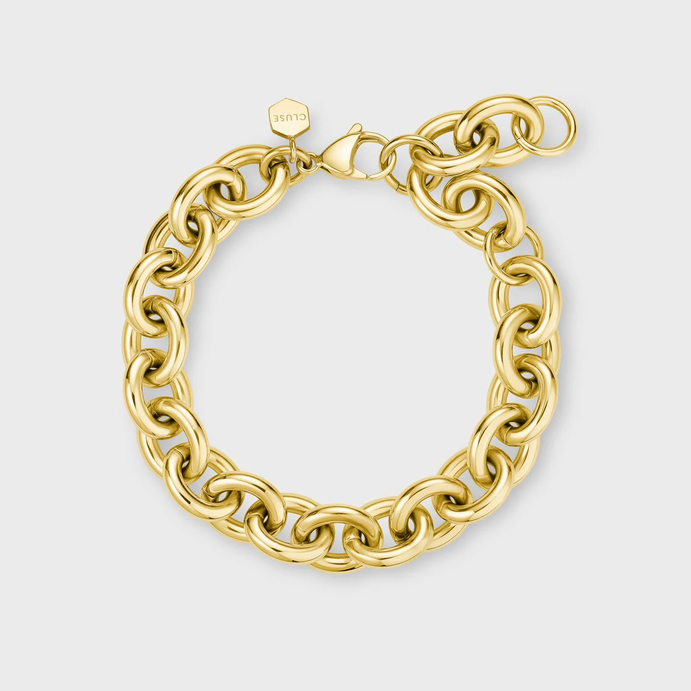 Gift Box Essentielle Double Link Necklace and Round Chain Bracelet, Gold Colour - Image 4