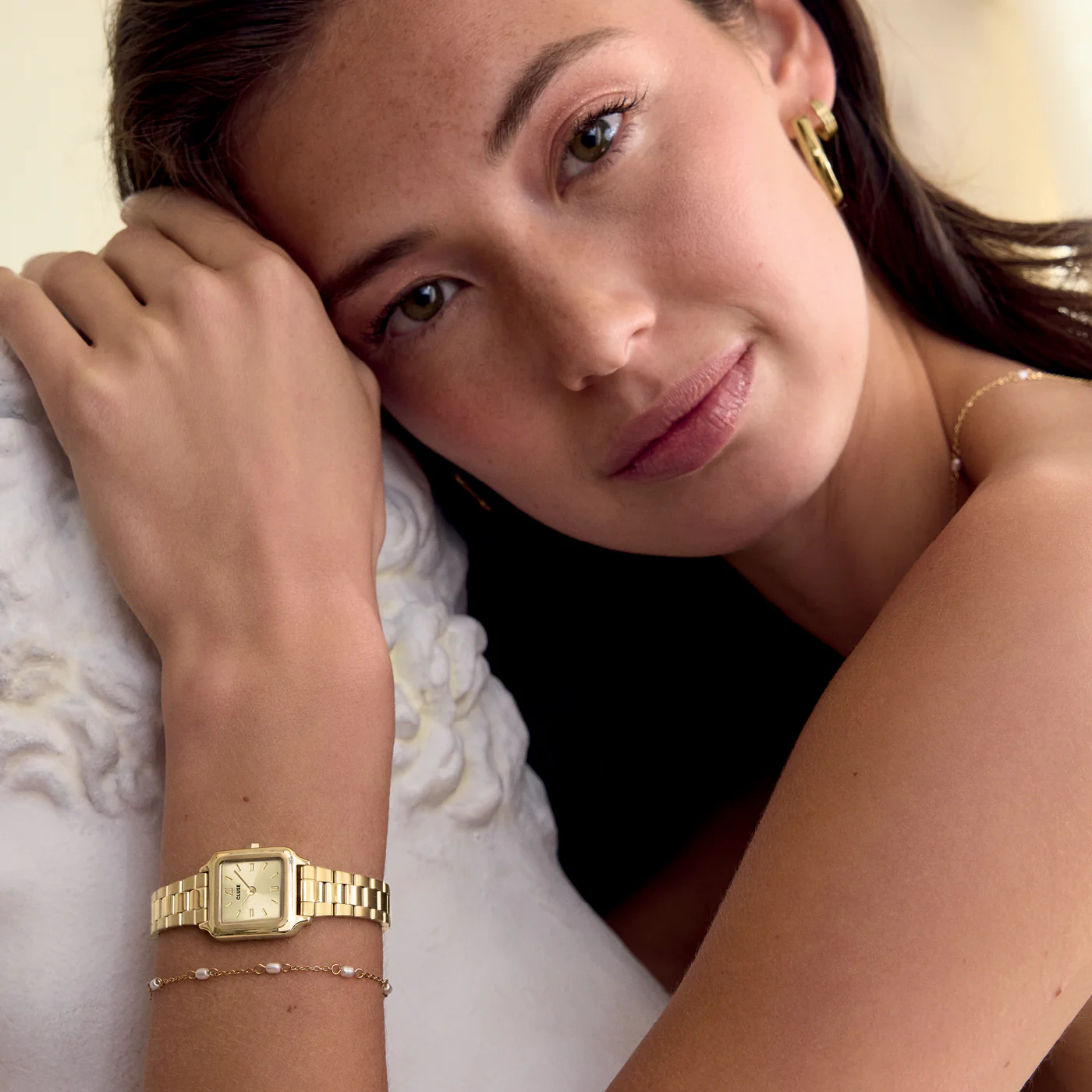 Essentielle Pearl Bracelet, Gold Colour - Image 4