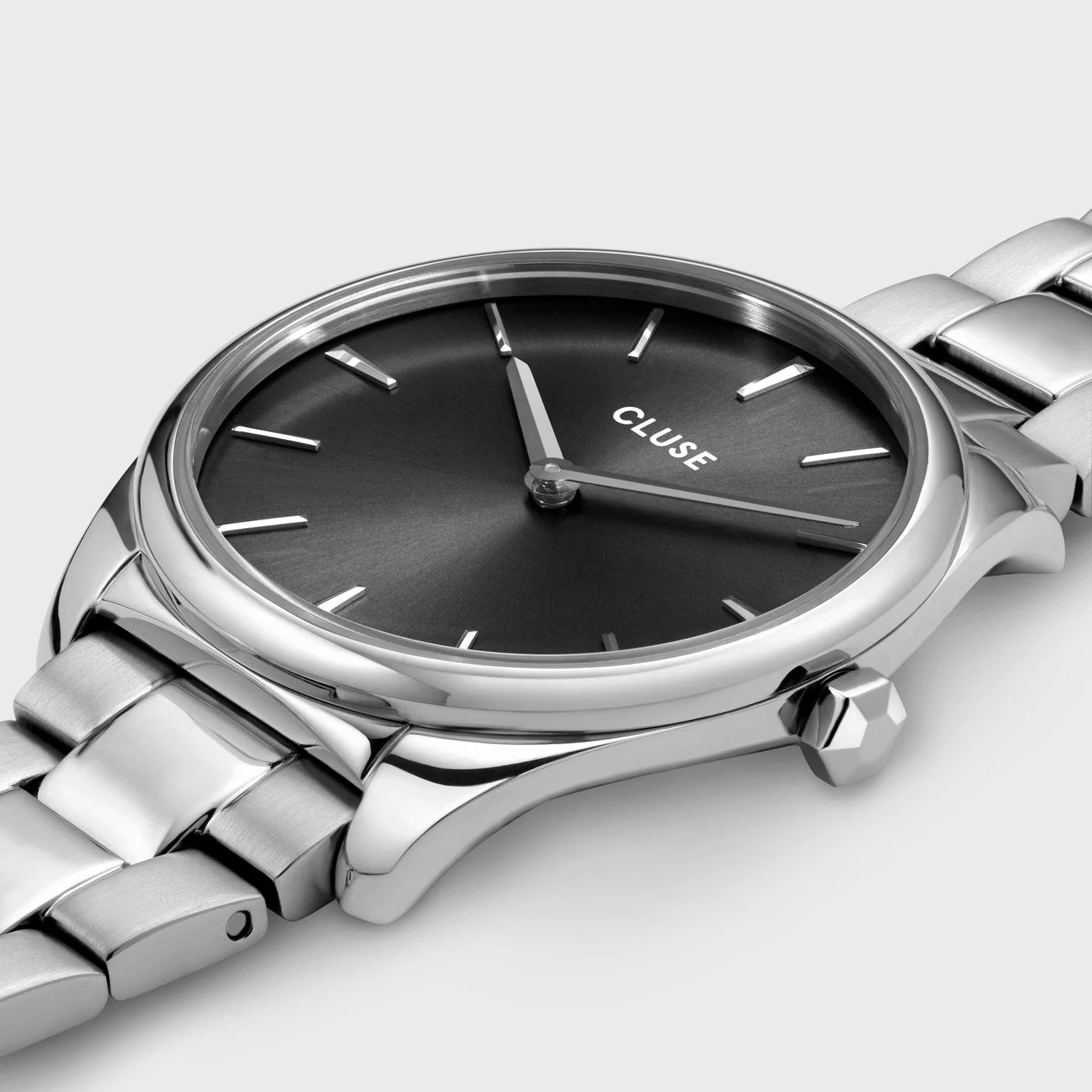 Féroce Petite Watch Steel, Dark Grey, Silver Colour - Image 3