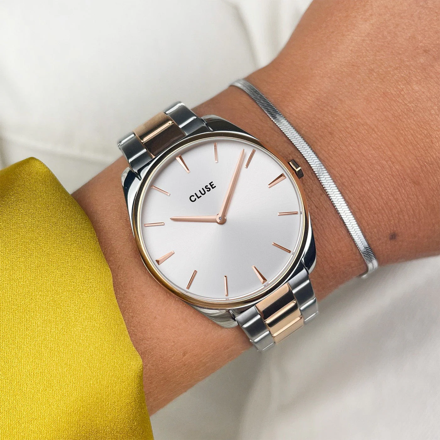 Féroce Watch Steel, Rose Gold Colour, Two-Tone - Image 2