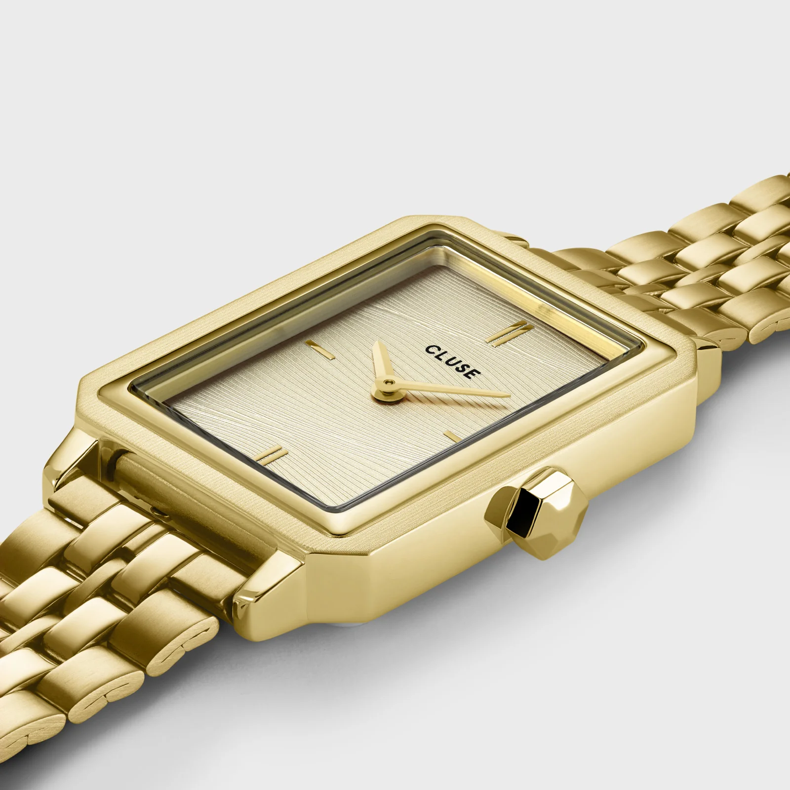 Fluette Watch Steel, Sand Texture Full Gold Colour - Image 3