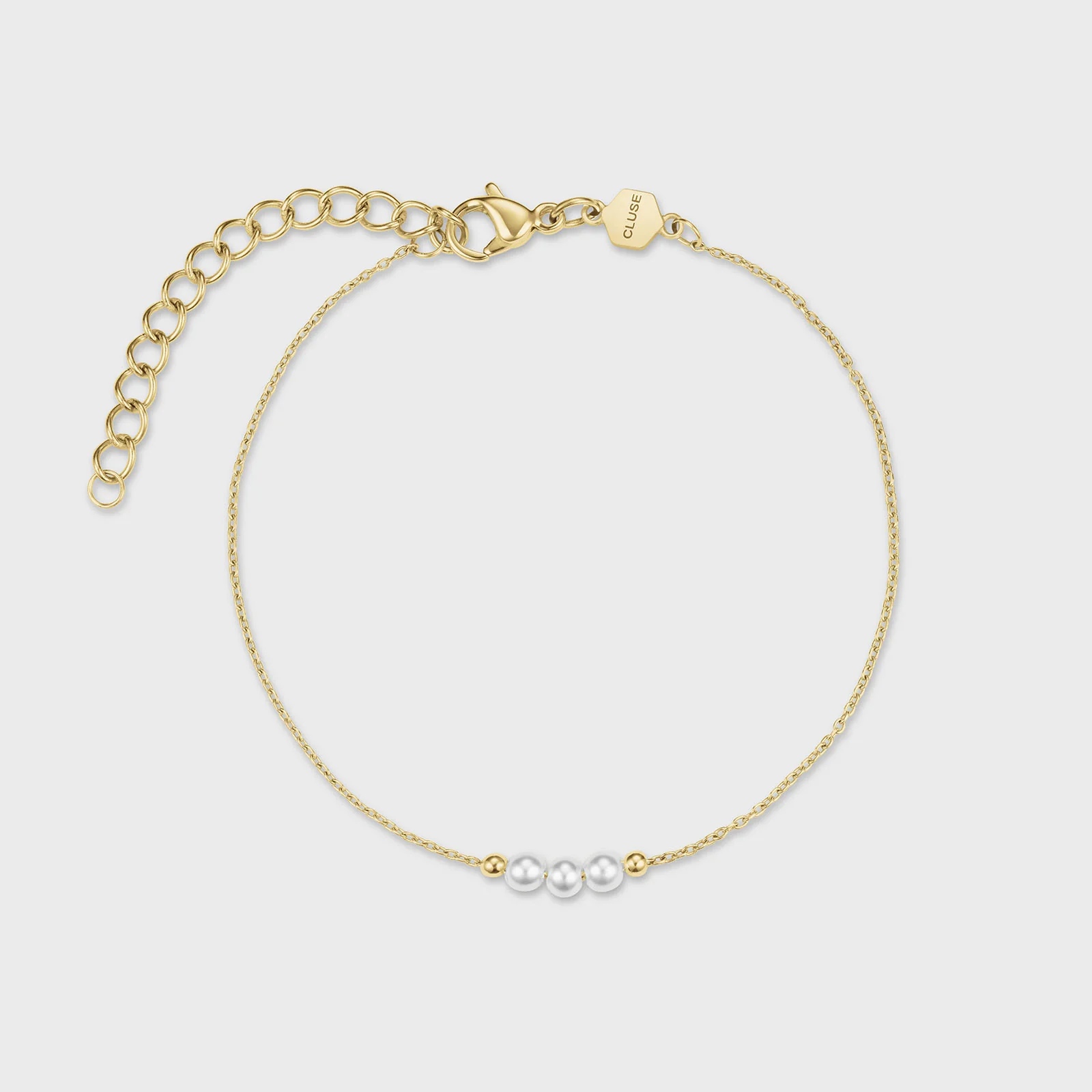 Gift Box Belisenna Watch Steel, White & Pearl Chain Bracelet, Gold Colour - Image 6