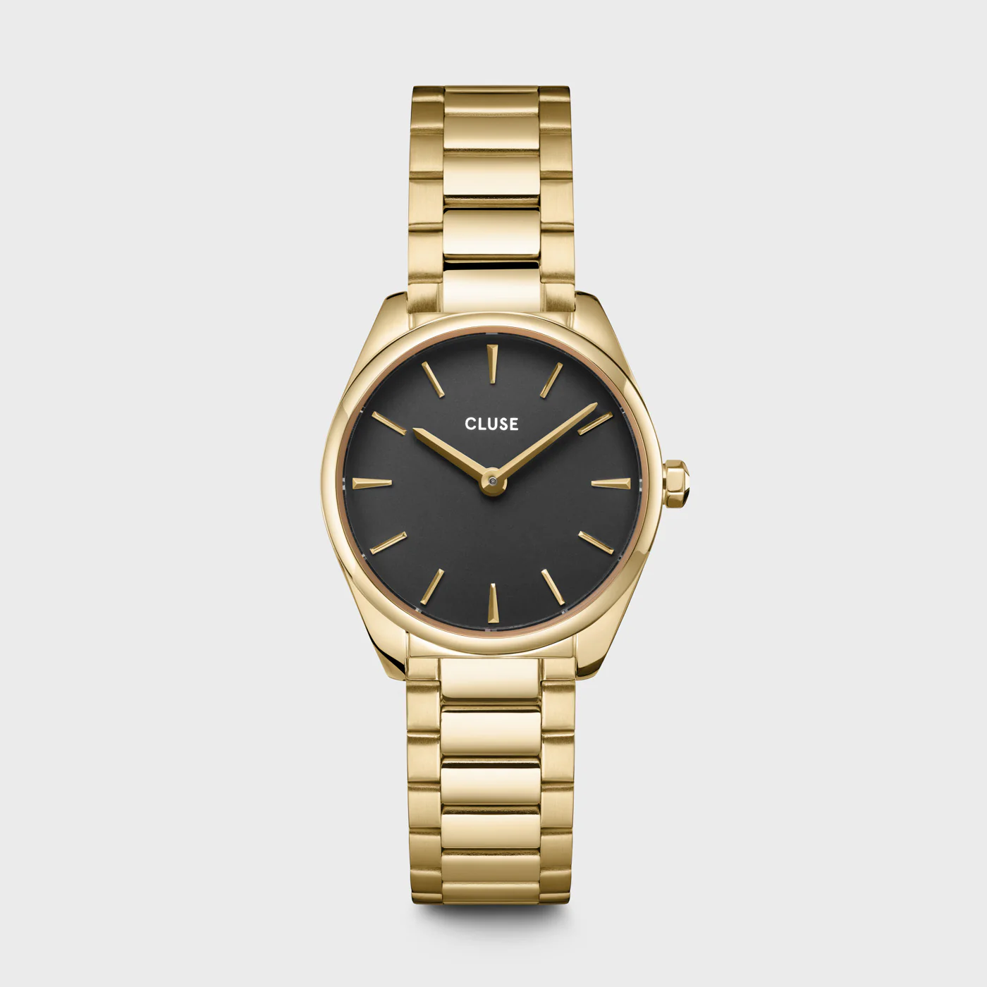 Gift Box Féroce Mini Watch Steel, Black & Chain Bracelet, Gold Colour - Image 3