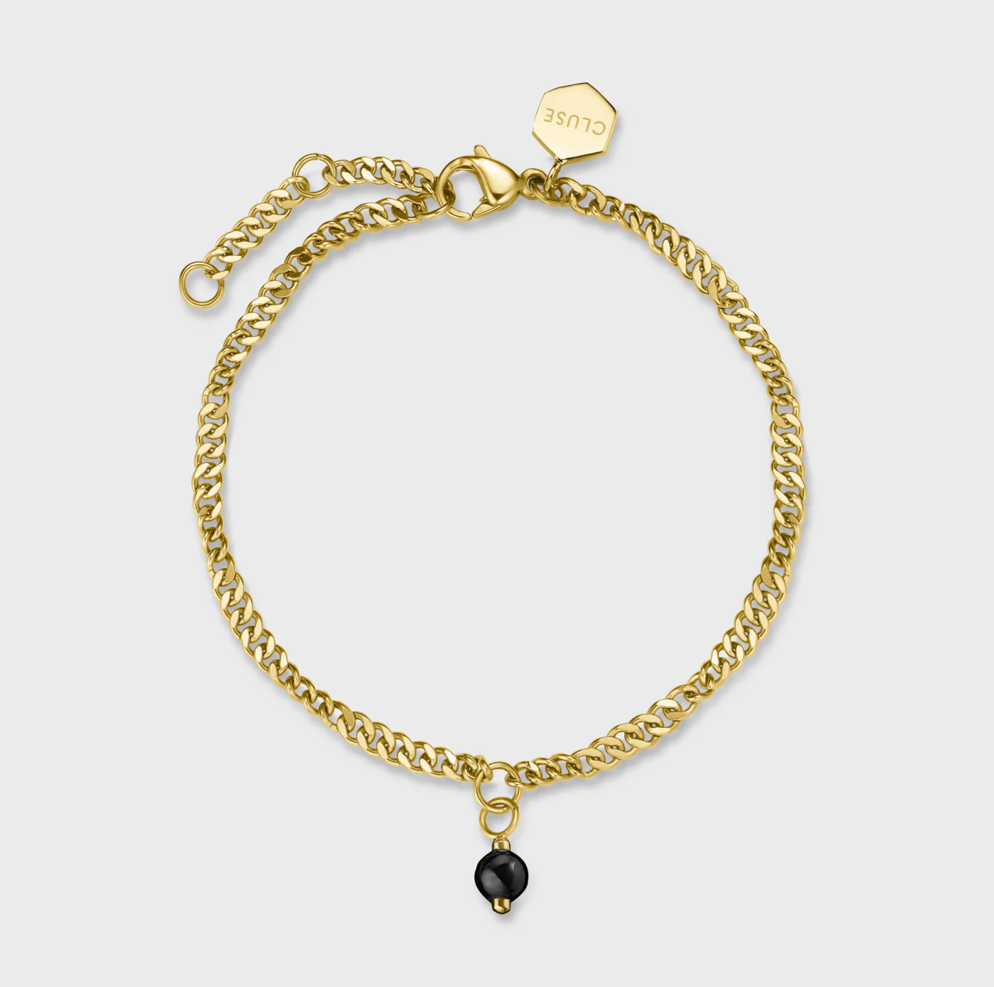 Gift Box Féroce Mini Watch Steel, Black & Chain Bracelet, Gold Colour - Image 6