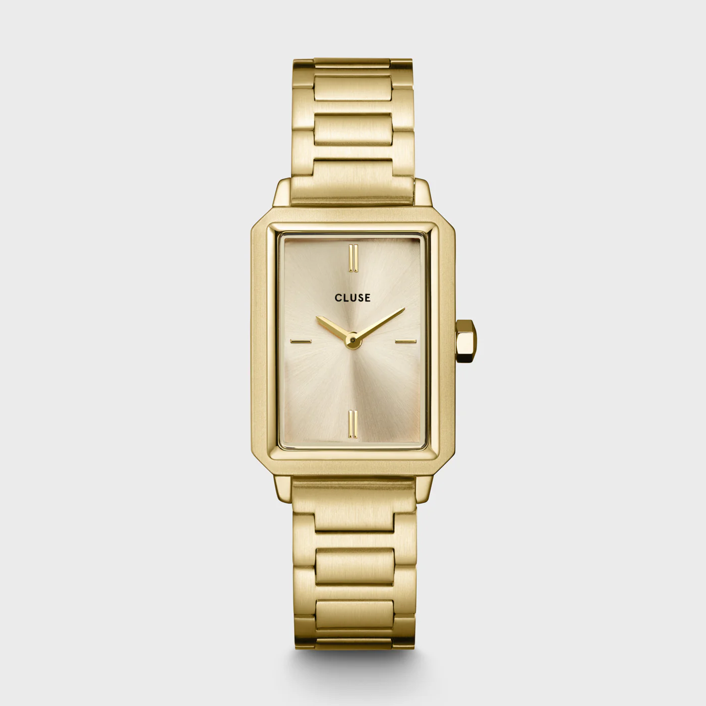 Gift Box Fluette Watch Steel & Double Chain Bracelet, Full Gold Colour - Image 3