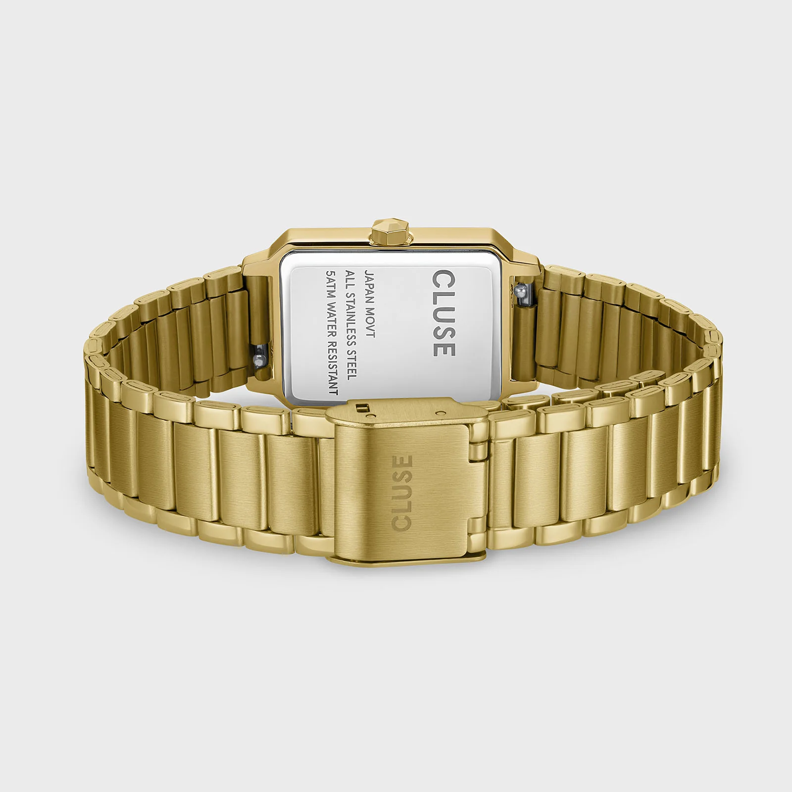 Gift Box Fluette Watch Steel, White Stones & Zircon Bracelet, Gold Colour - Image 5