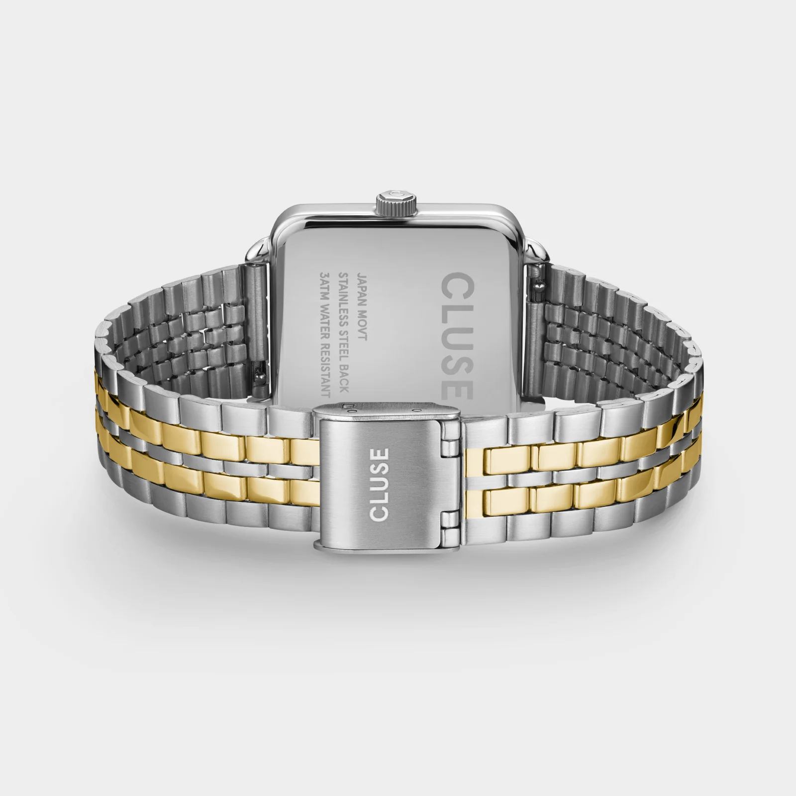 Gift Box La Tétragone Watch Steel, Two-Tone & Double Chain Bracelet, Silver Colour - Image 5