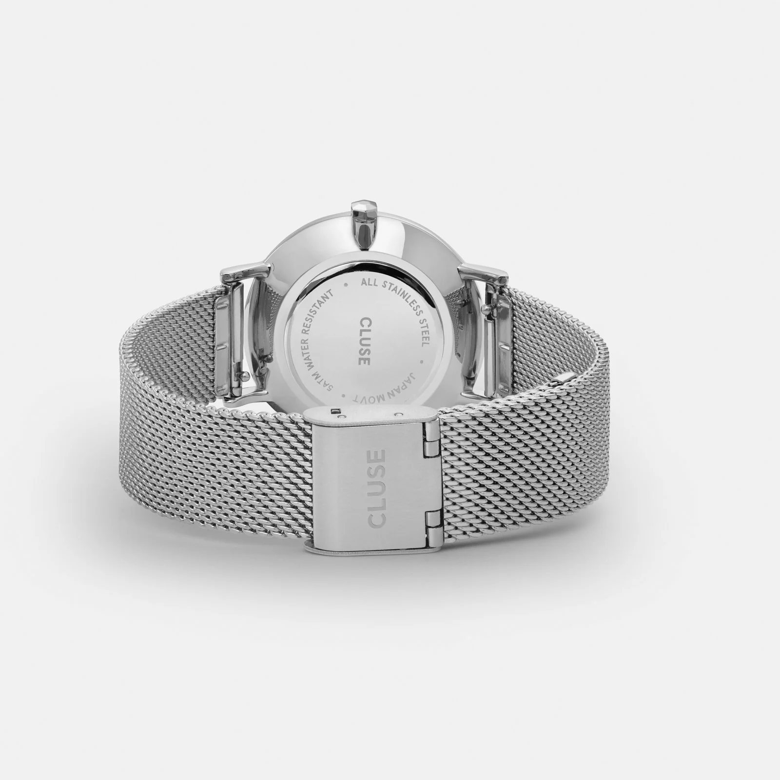 Gift Box Minuit Watch Mesh, Silver Colour & Grey Leather Strap - Image 5