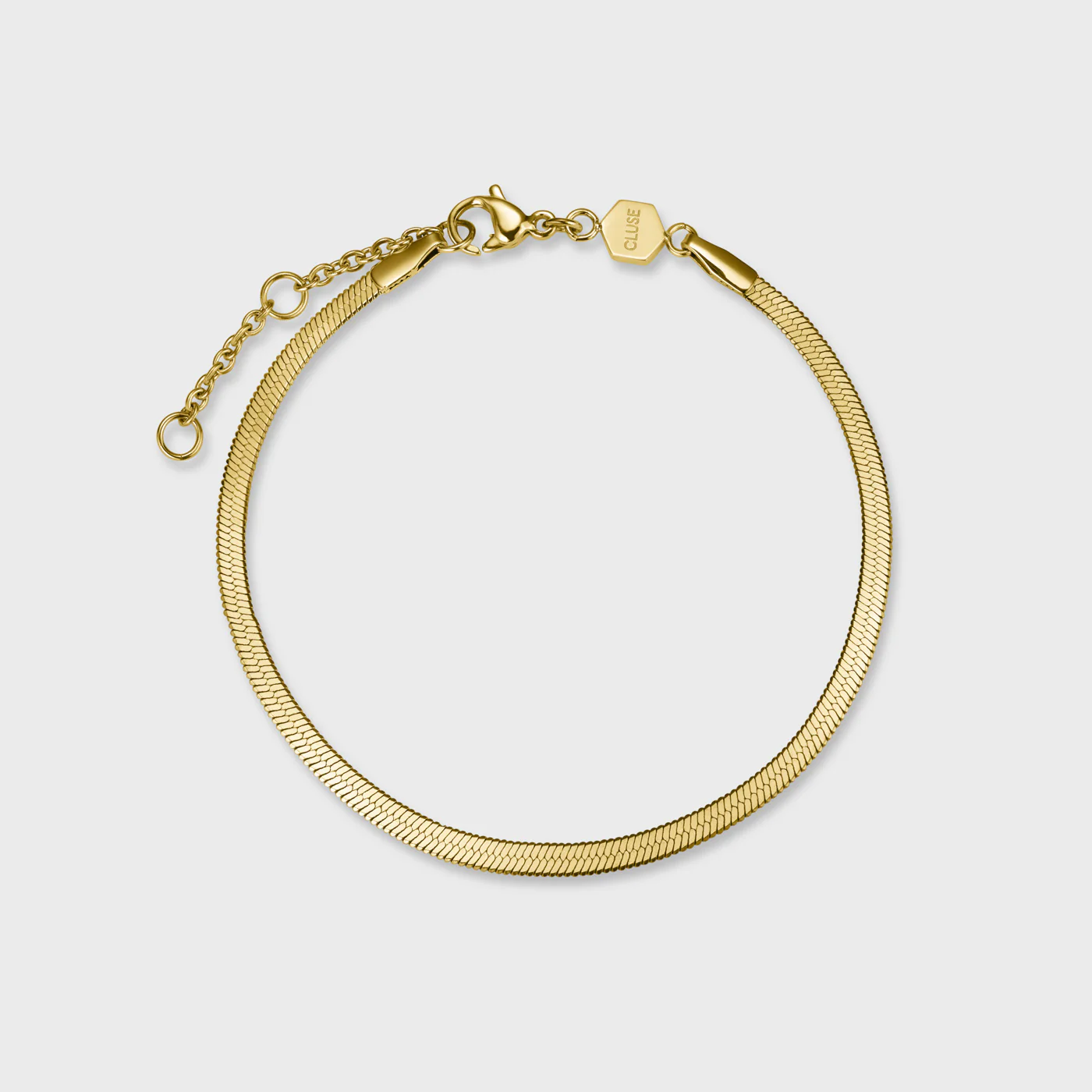 Gift Box Minuit Watch Mesh, White & Flat Snake Bracelet, Gold Colour - Image 6