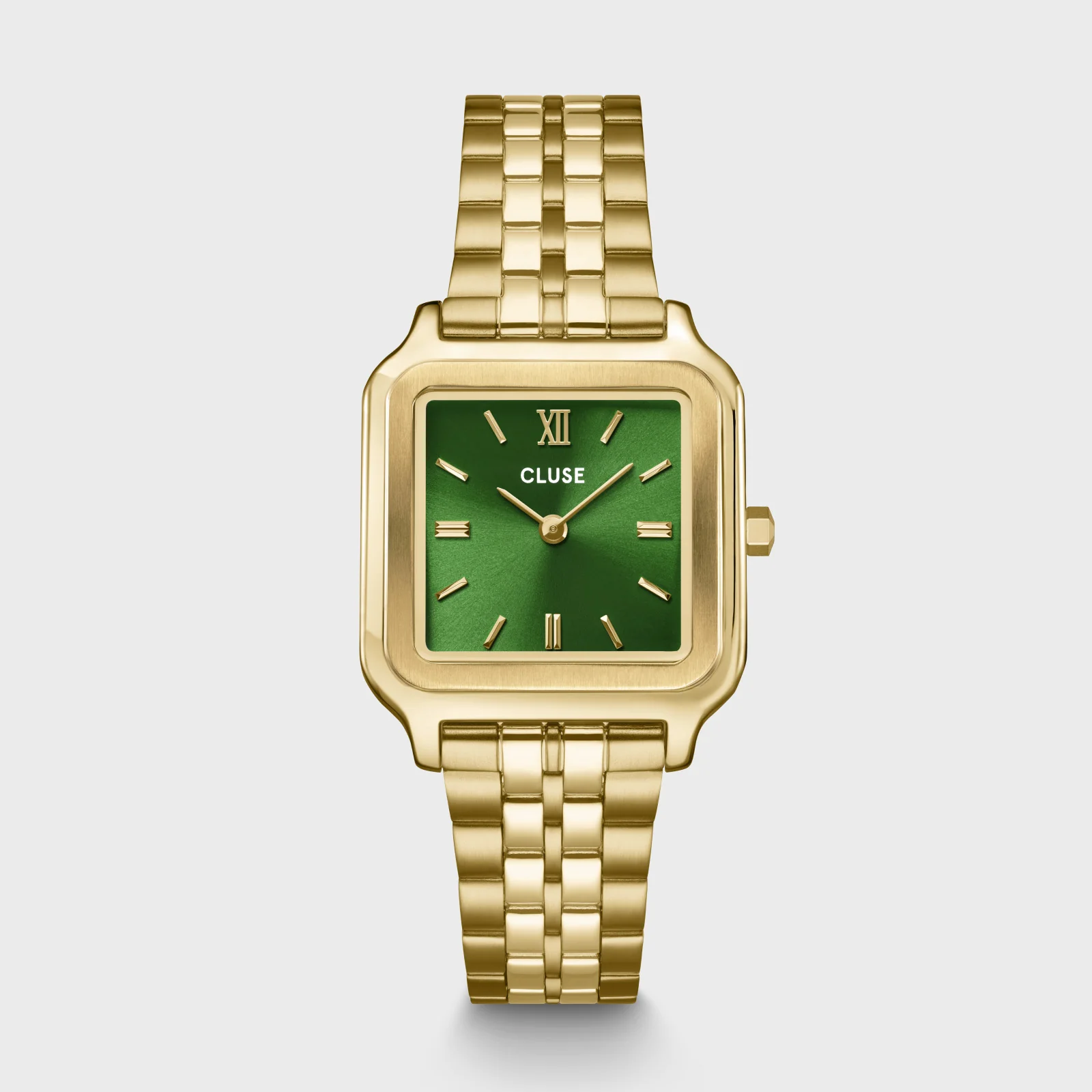 Gift Box Gracieuse Watch Steel Forest Green & Malachite Bracelet, Gold Colour - Image 3
