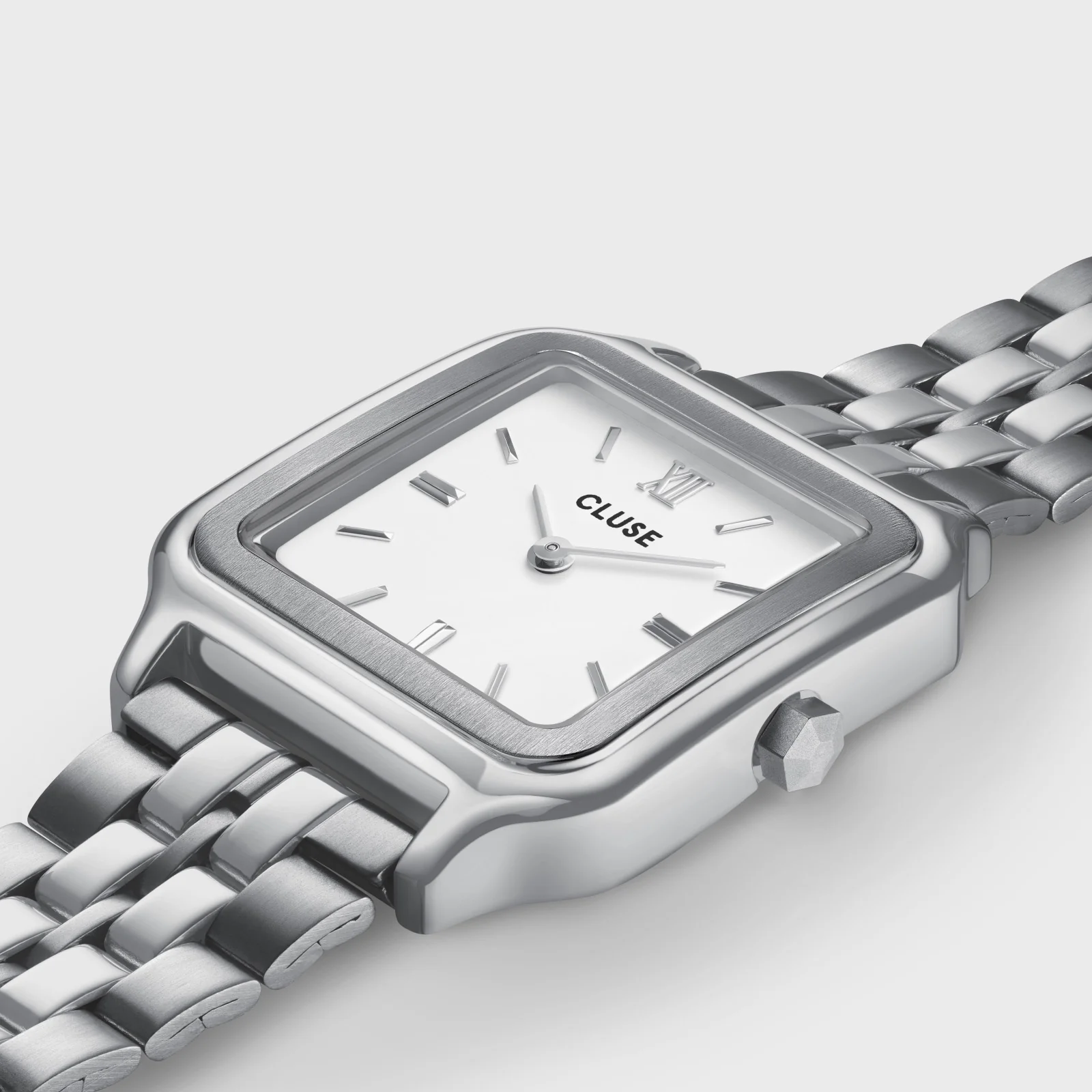Gift Box Gracieuse Watch Steel, White & Élevé Tennis Bracelet, Silver Colour - Image 4