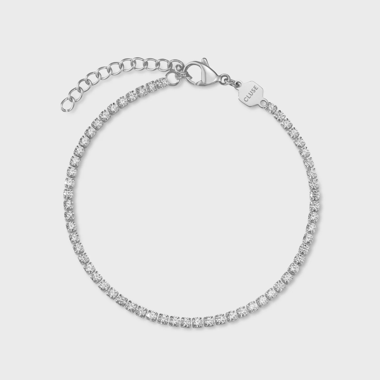 Gift Box Gracieuse Watch Steel, White & Élevé Tennis Bracelet, Silver Colour - Image 6