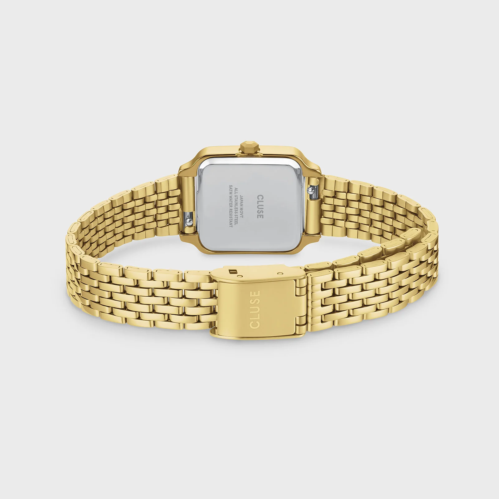 Gracieuse Mini Watch Steel, White, Gold Colour - Image 4