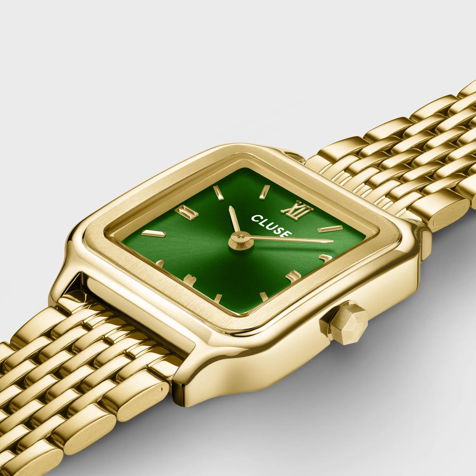 Gracieuse Petite Watch Double Steel, Forest Green, Gold Colour - Image 3