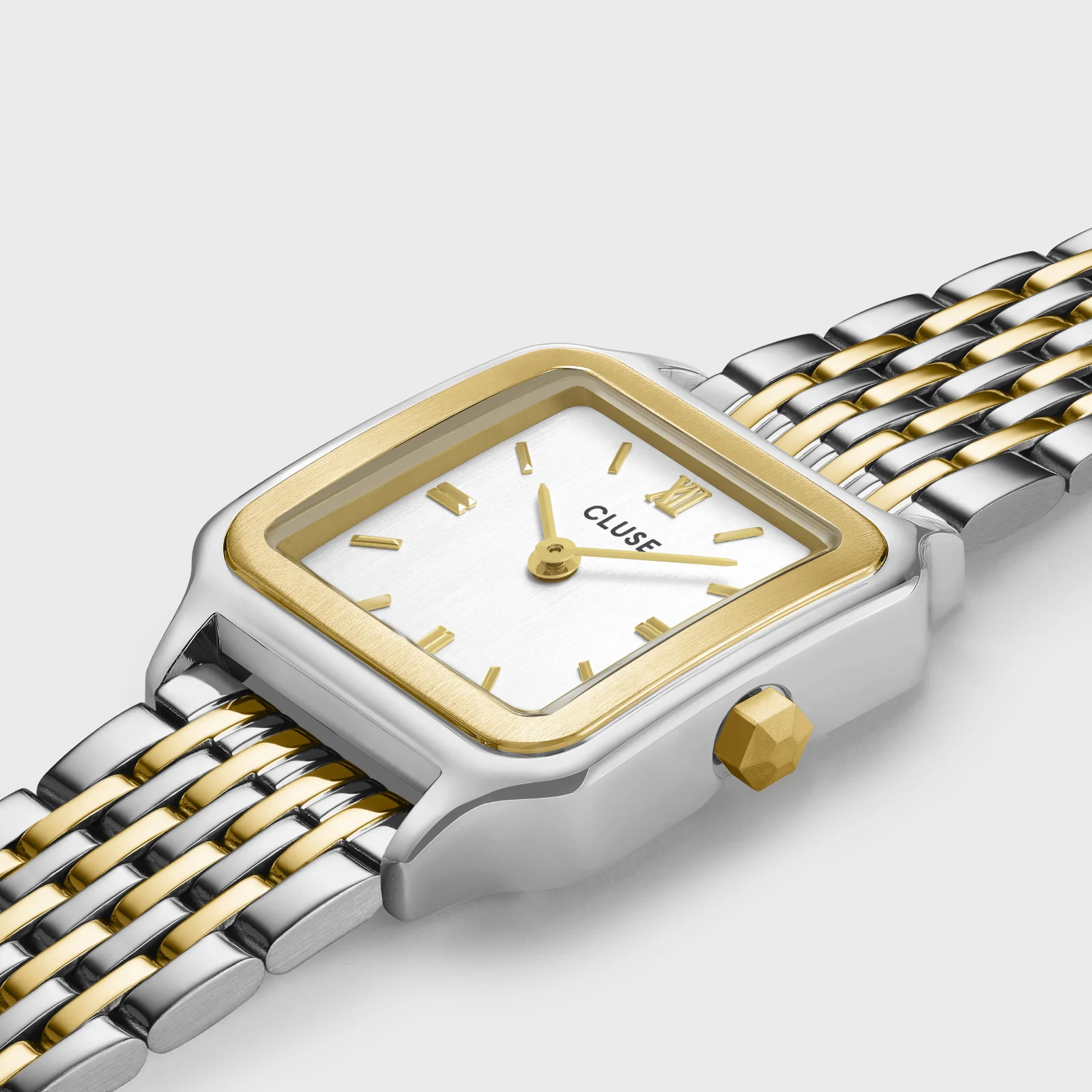 Gracieuse Petite Watch Double Steel, White, Two-tone - Image 3