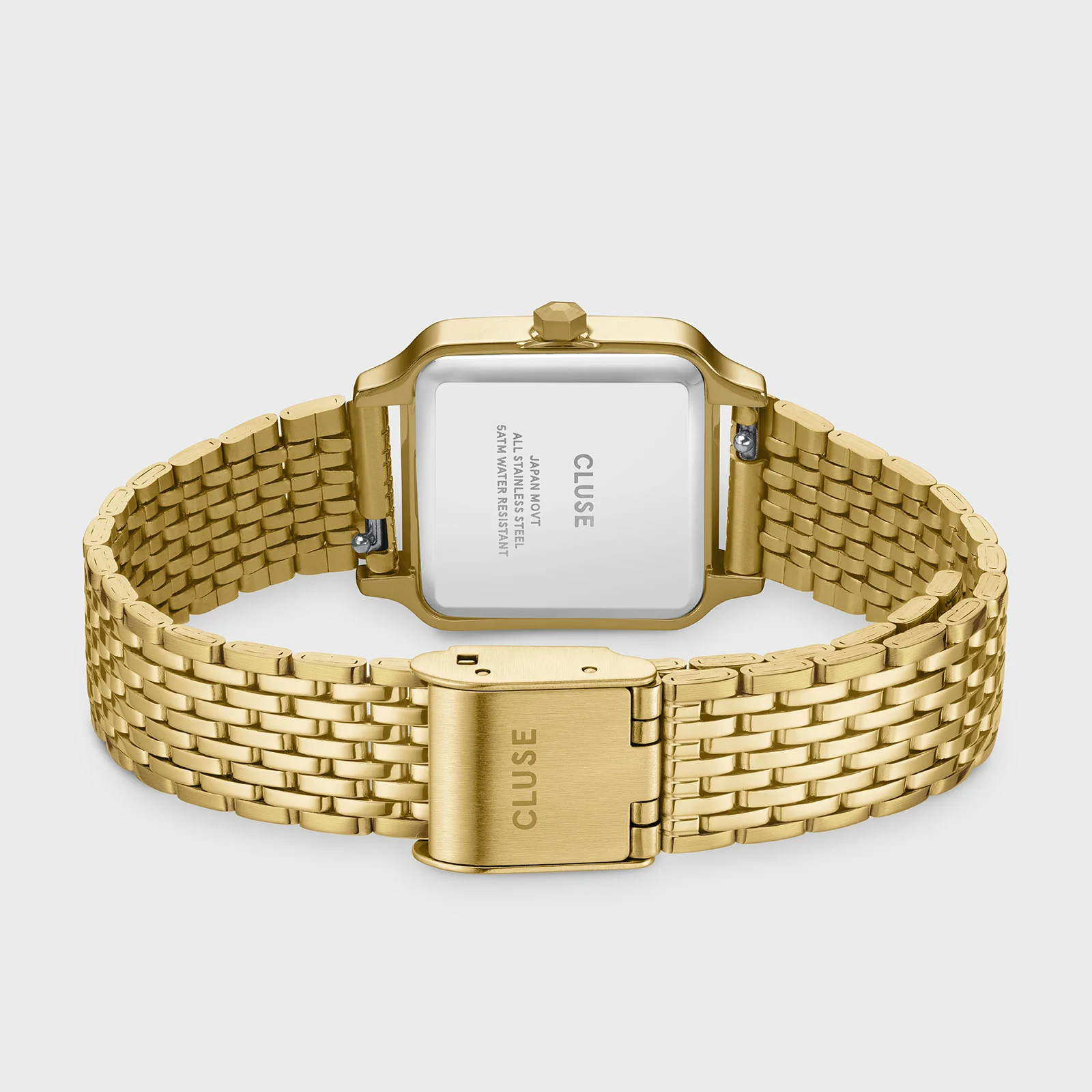Gracieuse Petite Watch Steel, Lace Textured, Gold Colour - Image 4