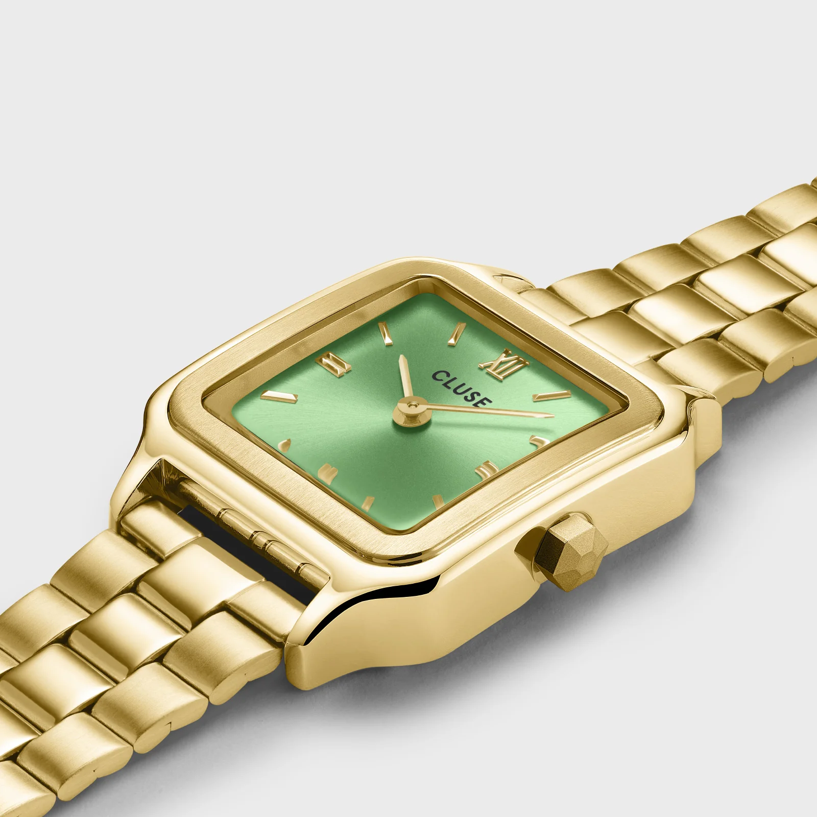Gracieuse Petite Watch Steel, Light Green, Gold Colour - Image 3