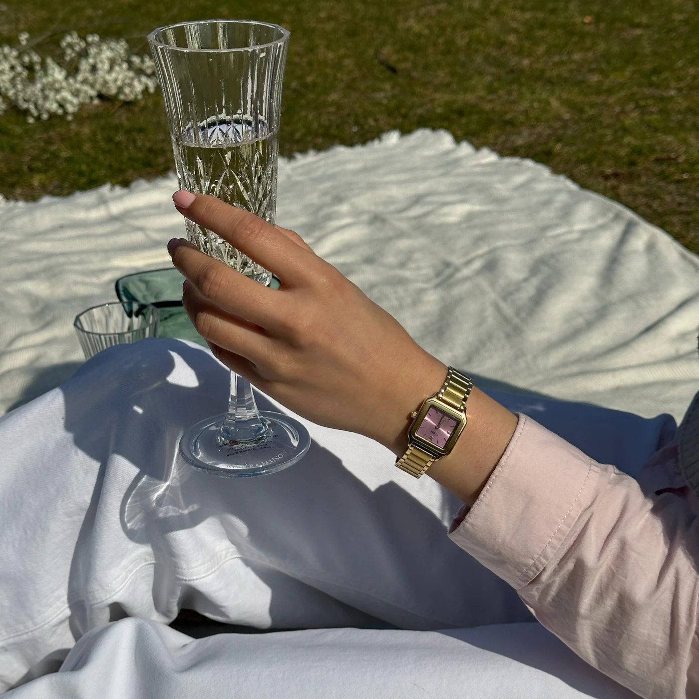 Gracieuse Petite Watch Steel, Mauve Pink, Gold Colour - Image 11