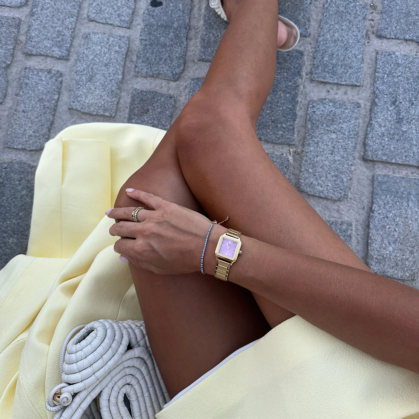 Gracieuse Petite Watch Steel, Mauve Pink, Gold Colour - Image 7