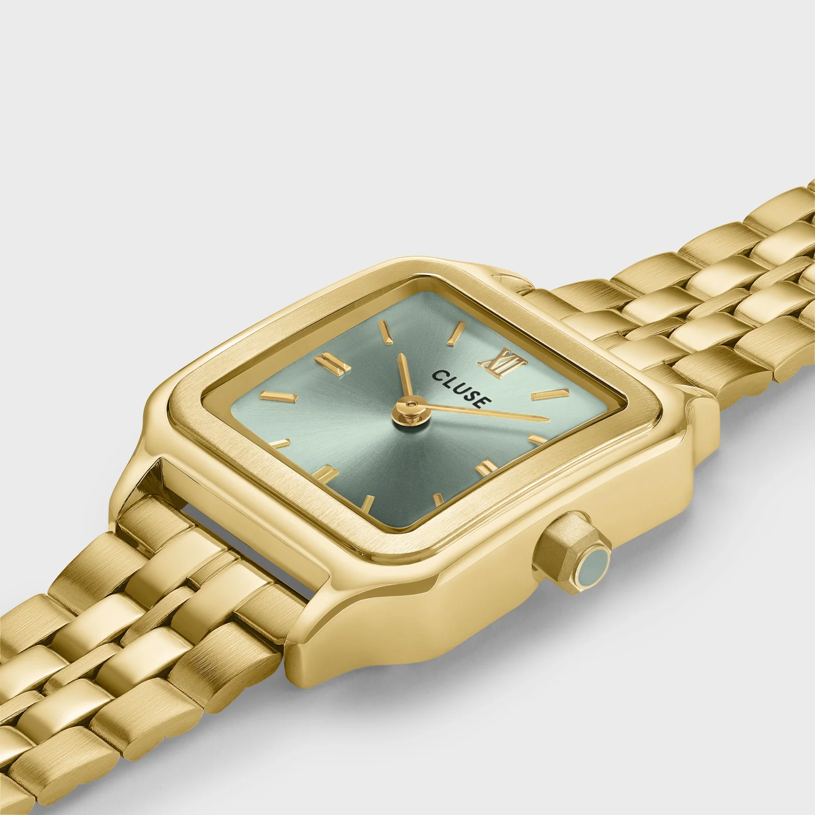 Gracieuse Petite Watch Steel, Sage Green, Gold Colour - Image 3