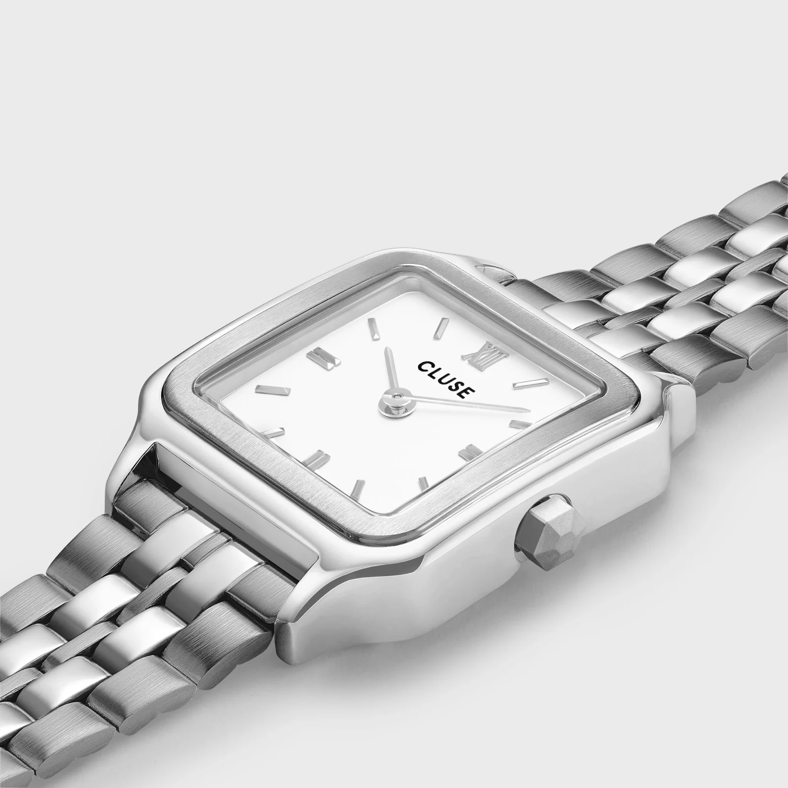 Gracieuse Petite Watch Steel, White, Silver Colour - Image 3