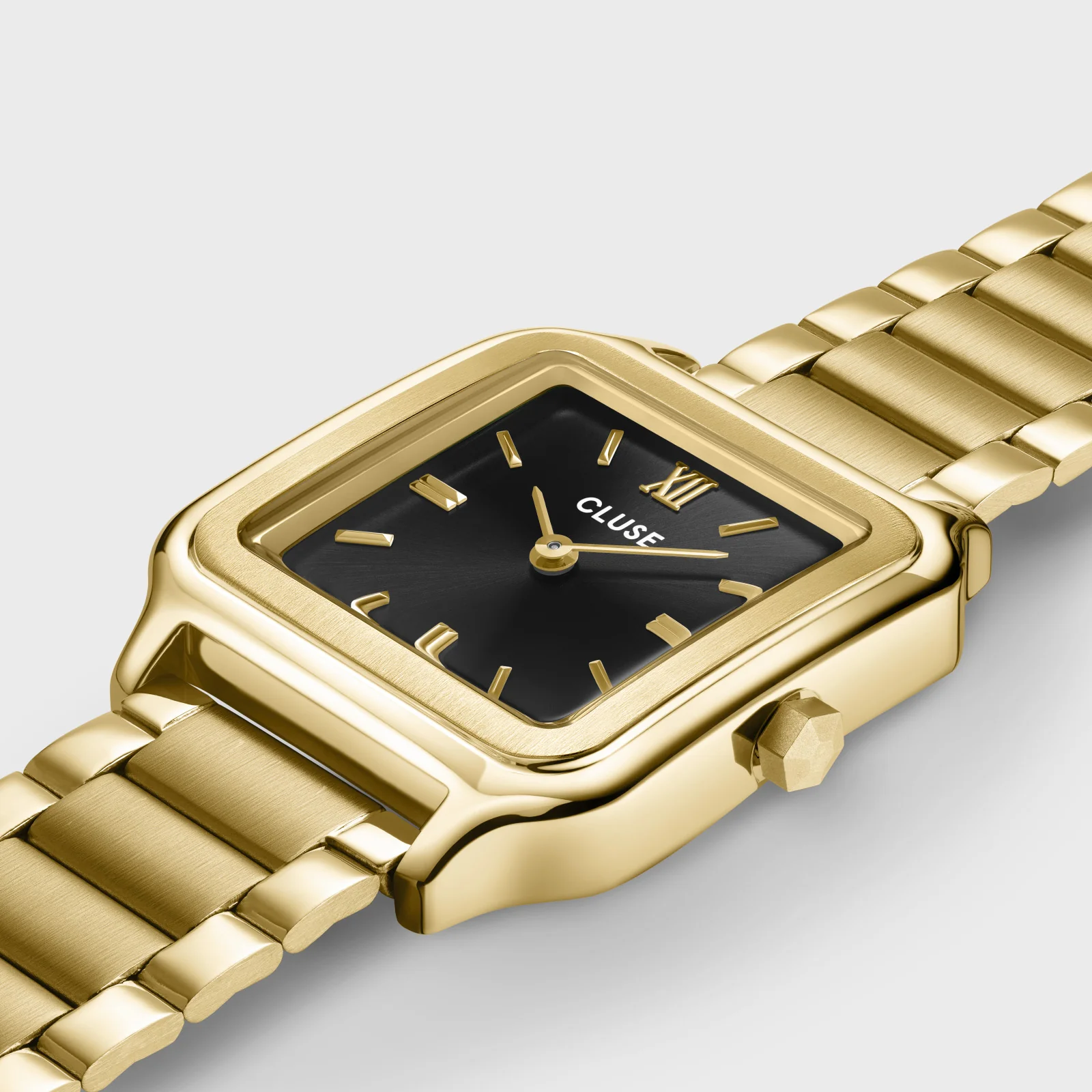 Gracieuse Watch Steel, Black, Gold Colour - Image 3