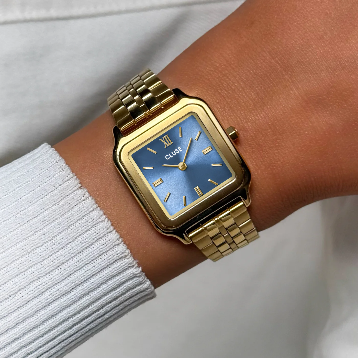 Gracieuse Watch Steel, Kyanite Blue, Gold Colour - Image 2