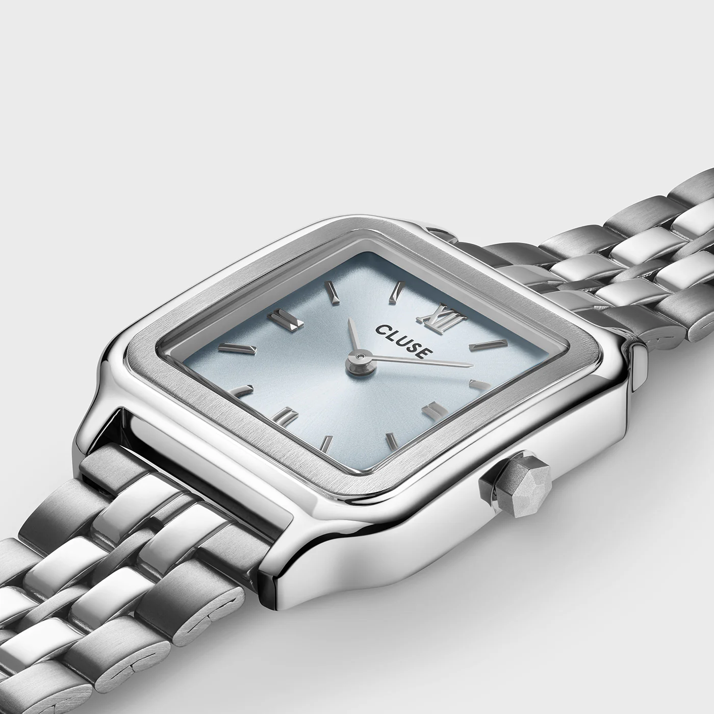 Gracieuse Watch Steel, Light Blue, Silver Colour - Image 3