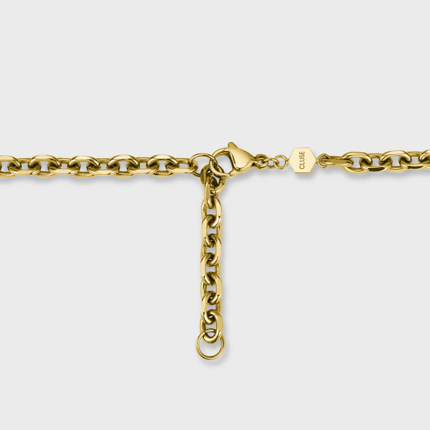 Essentielle Bulky Chain Necklace, Gold Colour - Image 3