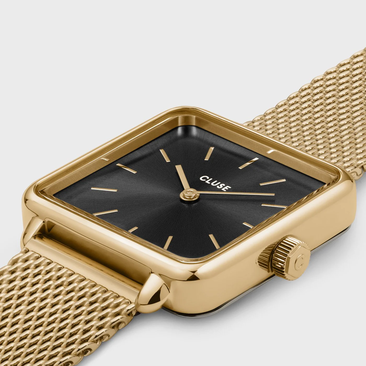 La Tétragone Watch Mesh, Black, Gold Colour - Image 3