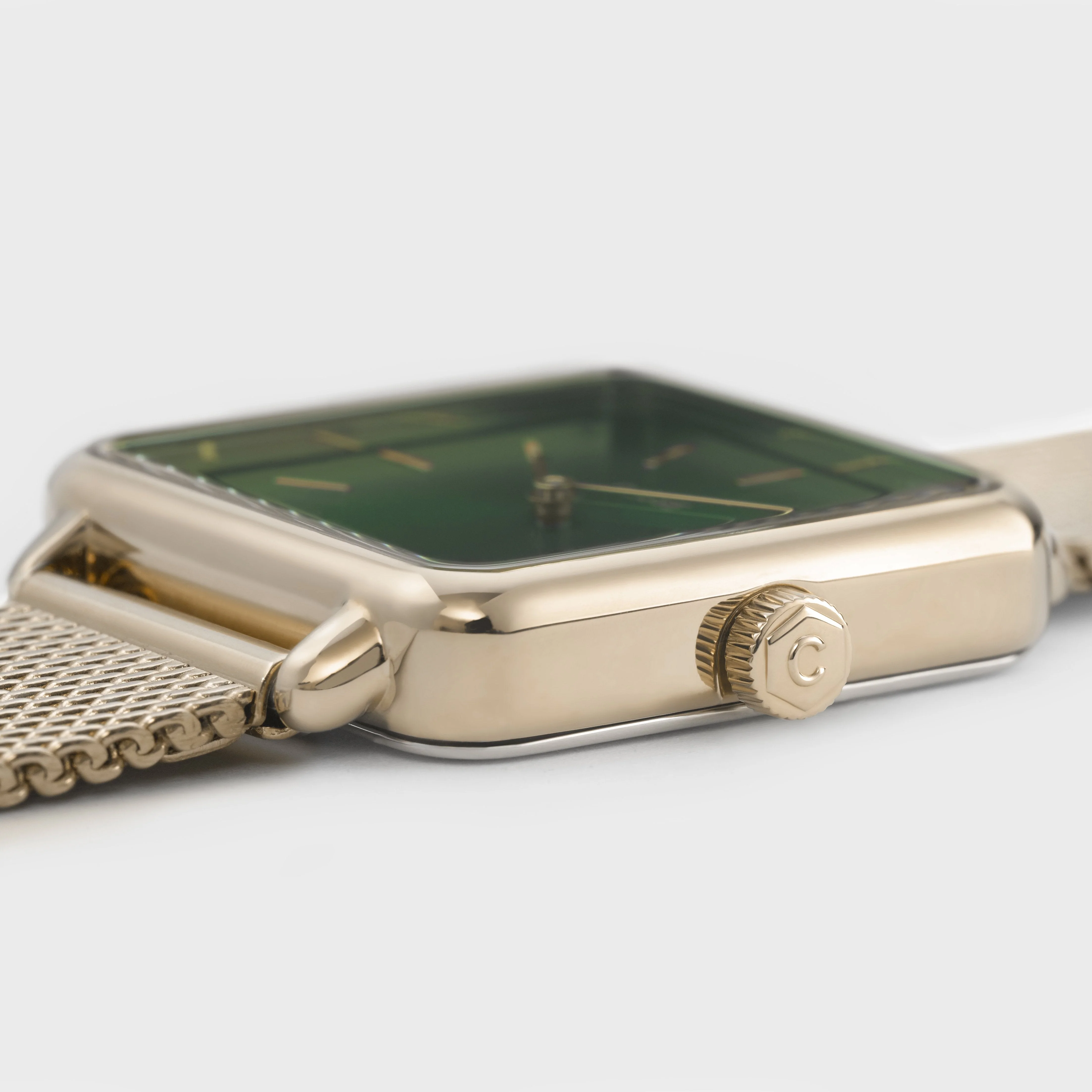 La Tétragone Watch Mesh, Green, Gold Colour - Image 3