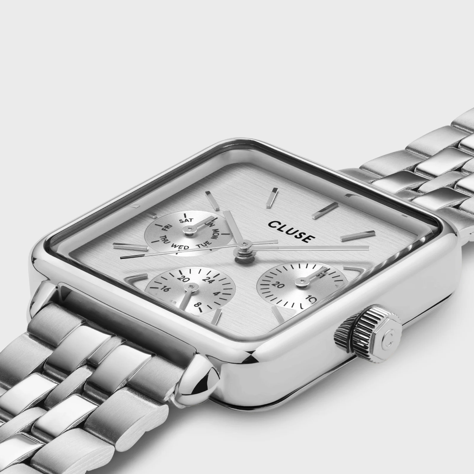 La Tétragone Multifunction Watch Steel, Full Silver Colour - Image 3