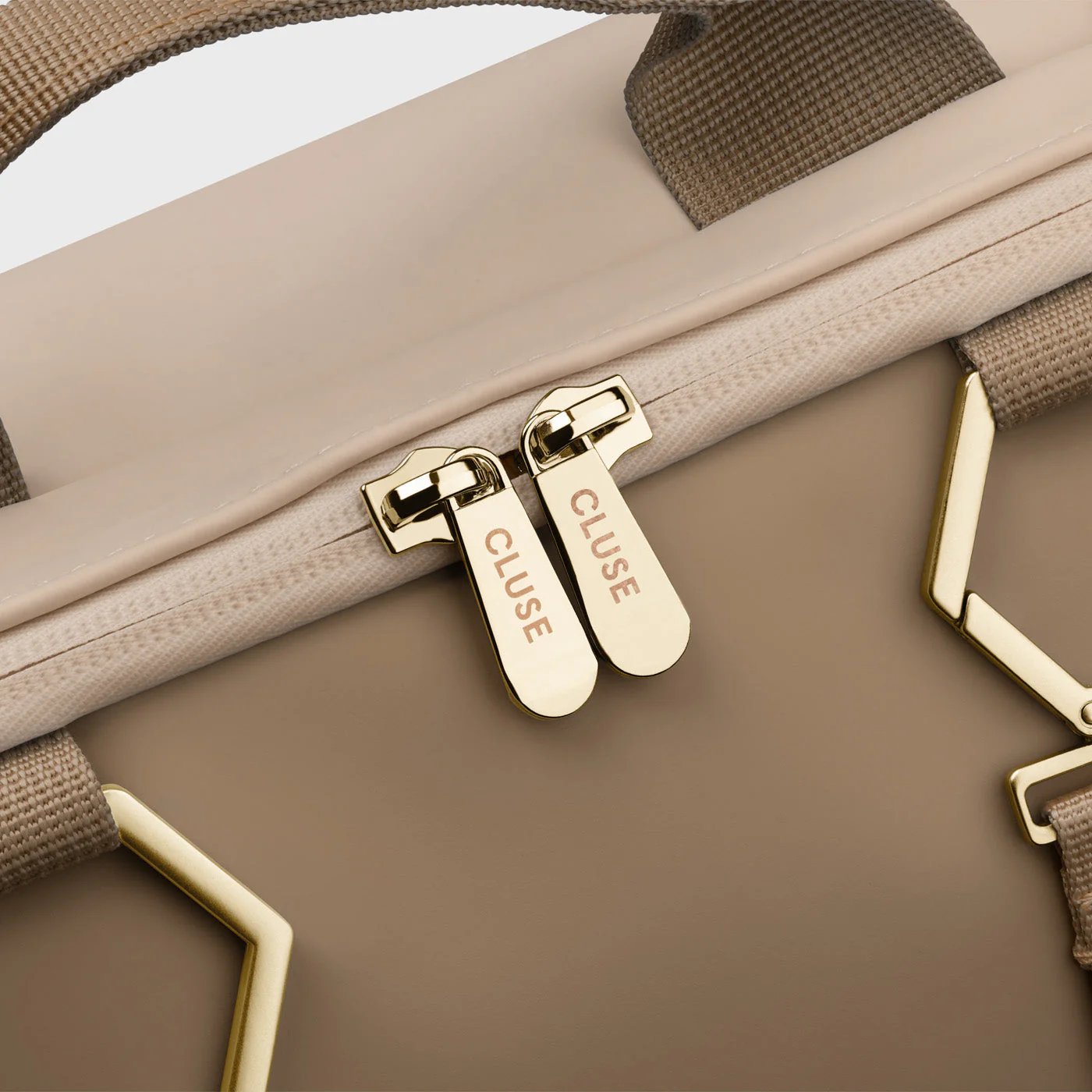 Le Réversible Backpack, Beige Dark Brown, Gold Colour - Image 6