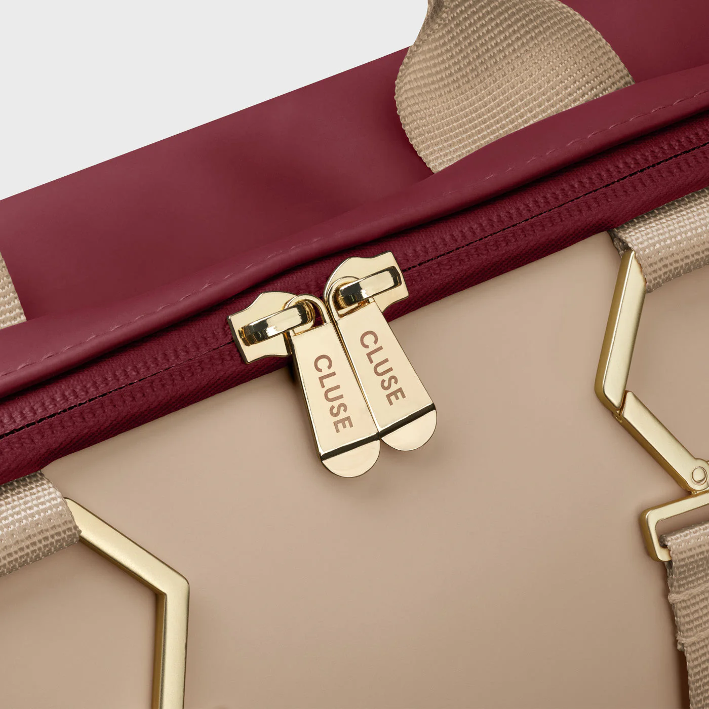 Le Réversible Backpack, Bordeaux Beige, Gold Colour - Image 6