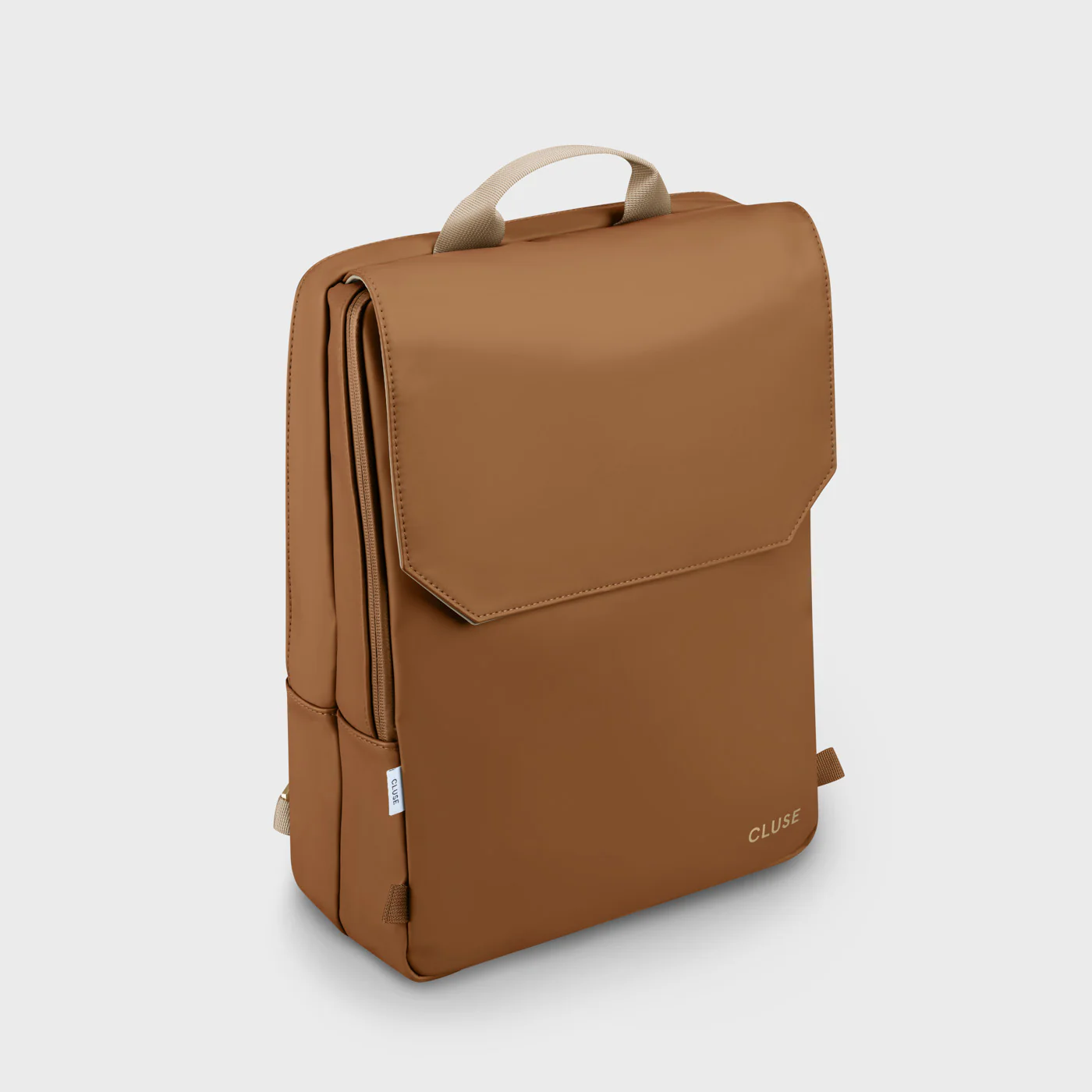 Le Réversible Backpack, Camel Beige, Gold Colour - Image 9