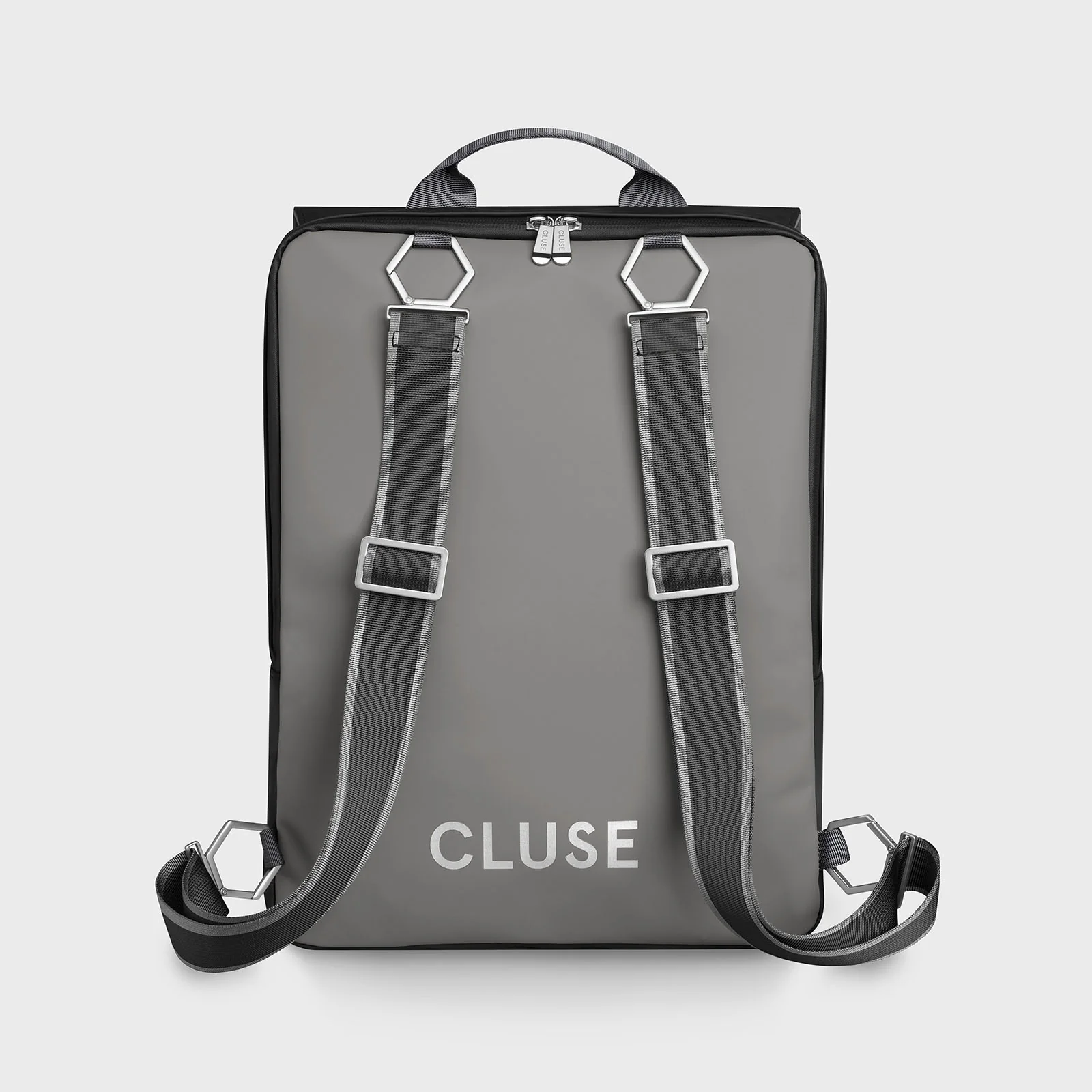 Le Réversible Straps, Striped Black Grey, Silver Colour - Image 2